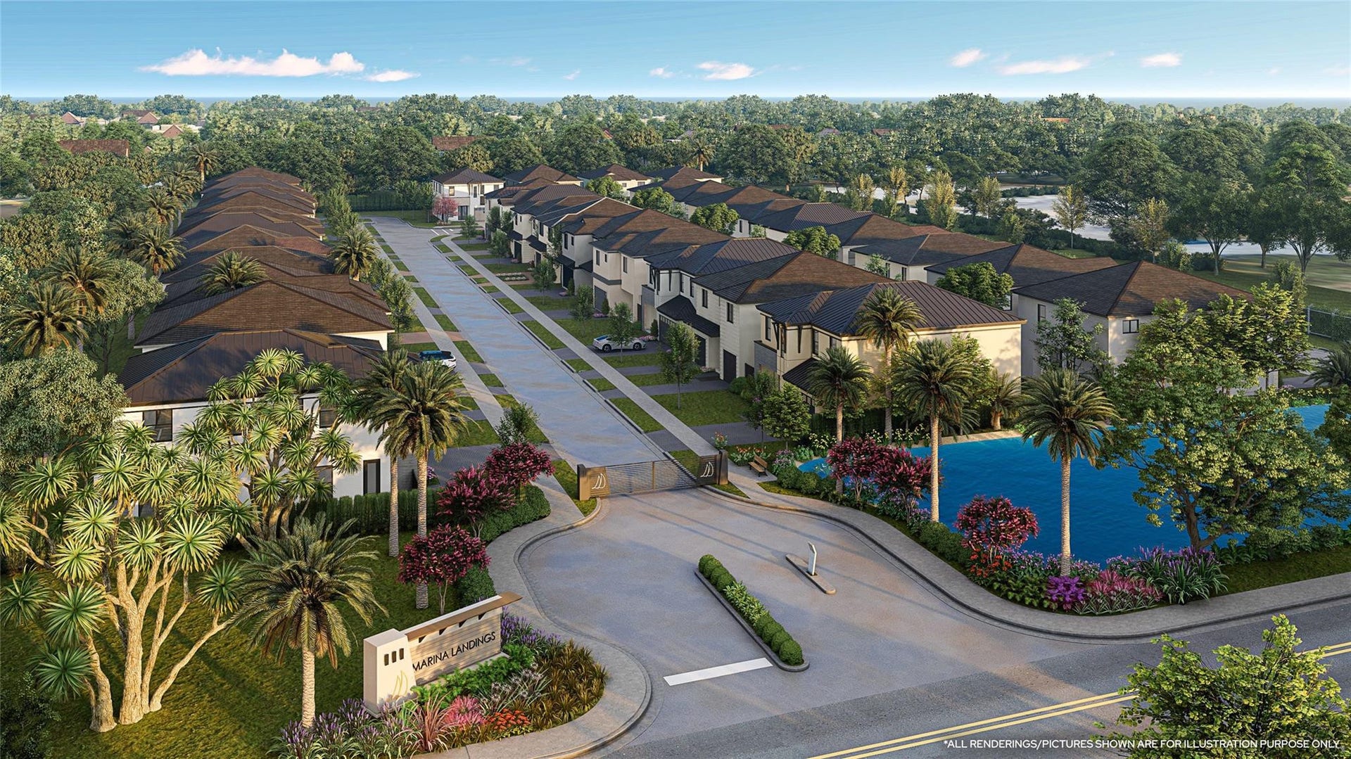 1453 SW 23rd Court, Fort Lauderdale, FL 33315 Marina Landings Community Aerial Rendering