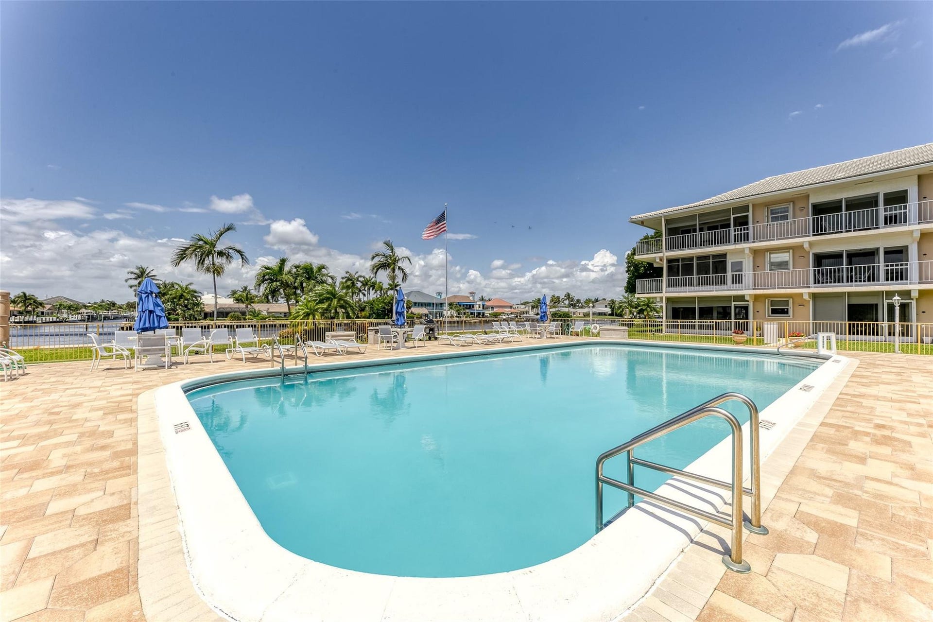 Just steps to the pool from your unit and perfect relaxation space