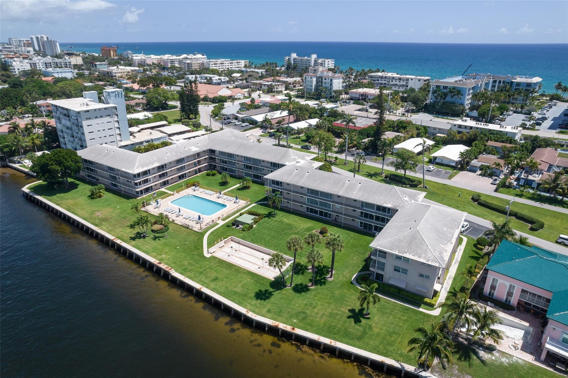 The penthouse condos in Deerfield Beach