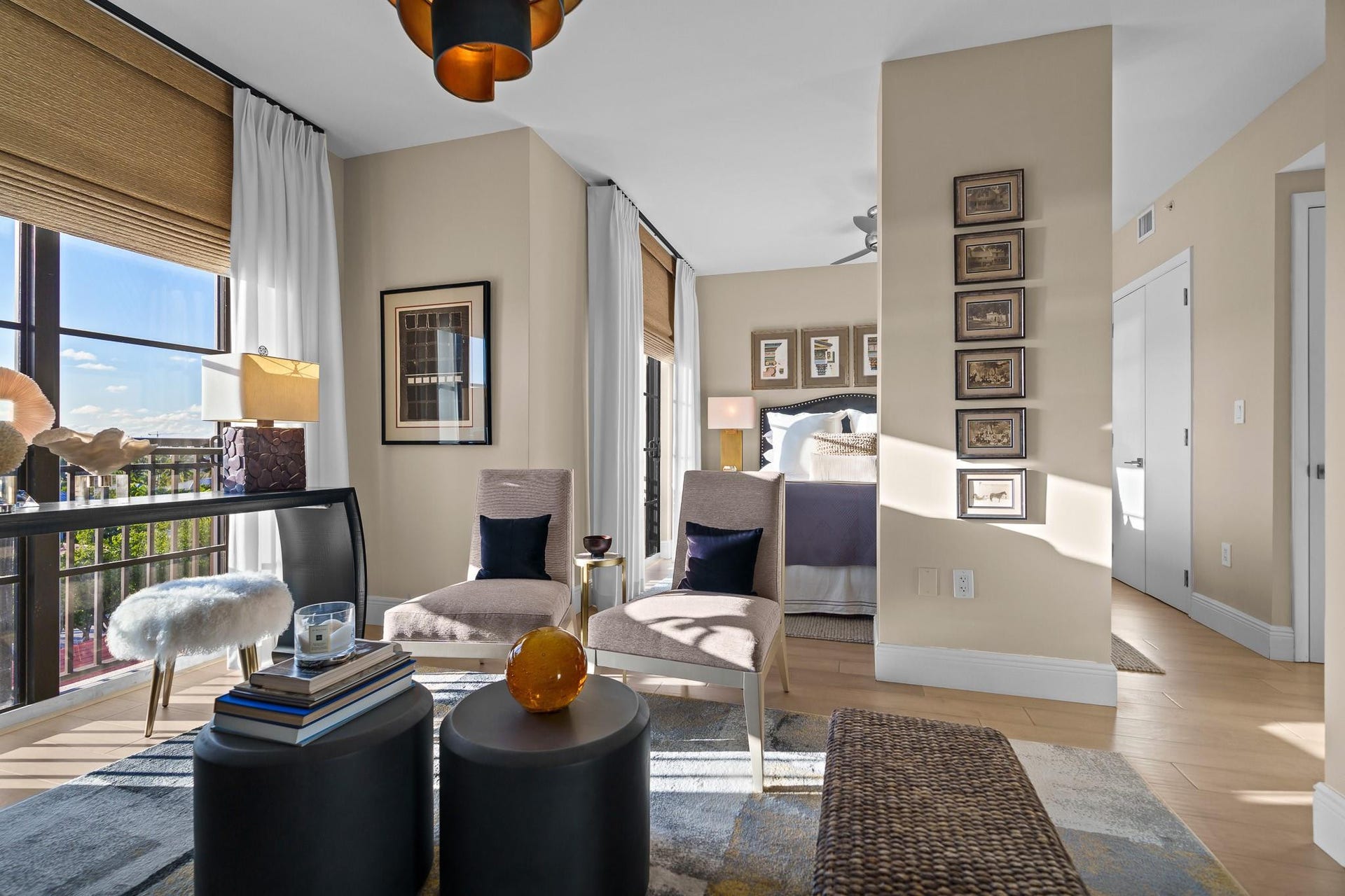 2501 N Ocean Boulevard, #652, Fort Lauderdale, FL 33305 Bedroom Suite 2 with sitting area.