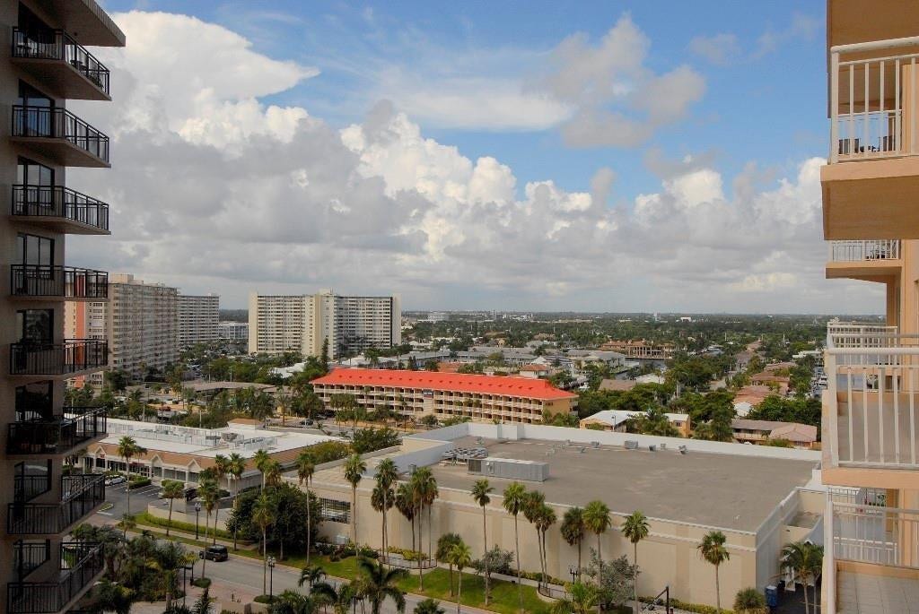 3850 Galt Ocean Drive, #1204, Fort Lauderdale, FL 33308 West view from balcony