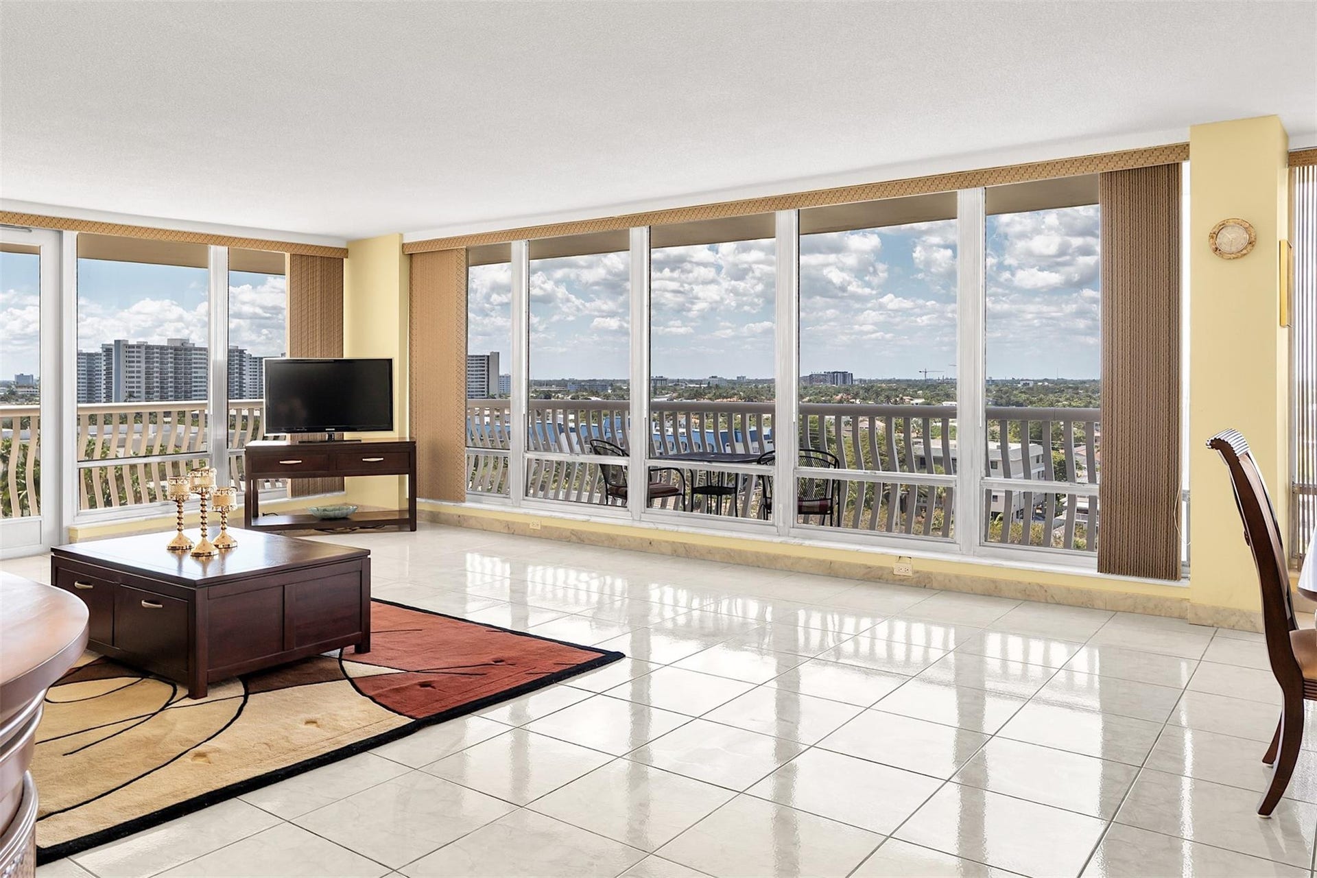 4020 Galt Ocean Drive, #802, Fort Lauderdale, FL 33308 NW View from Living & Dining Room