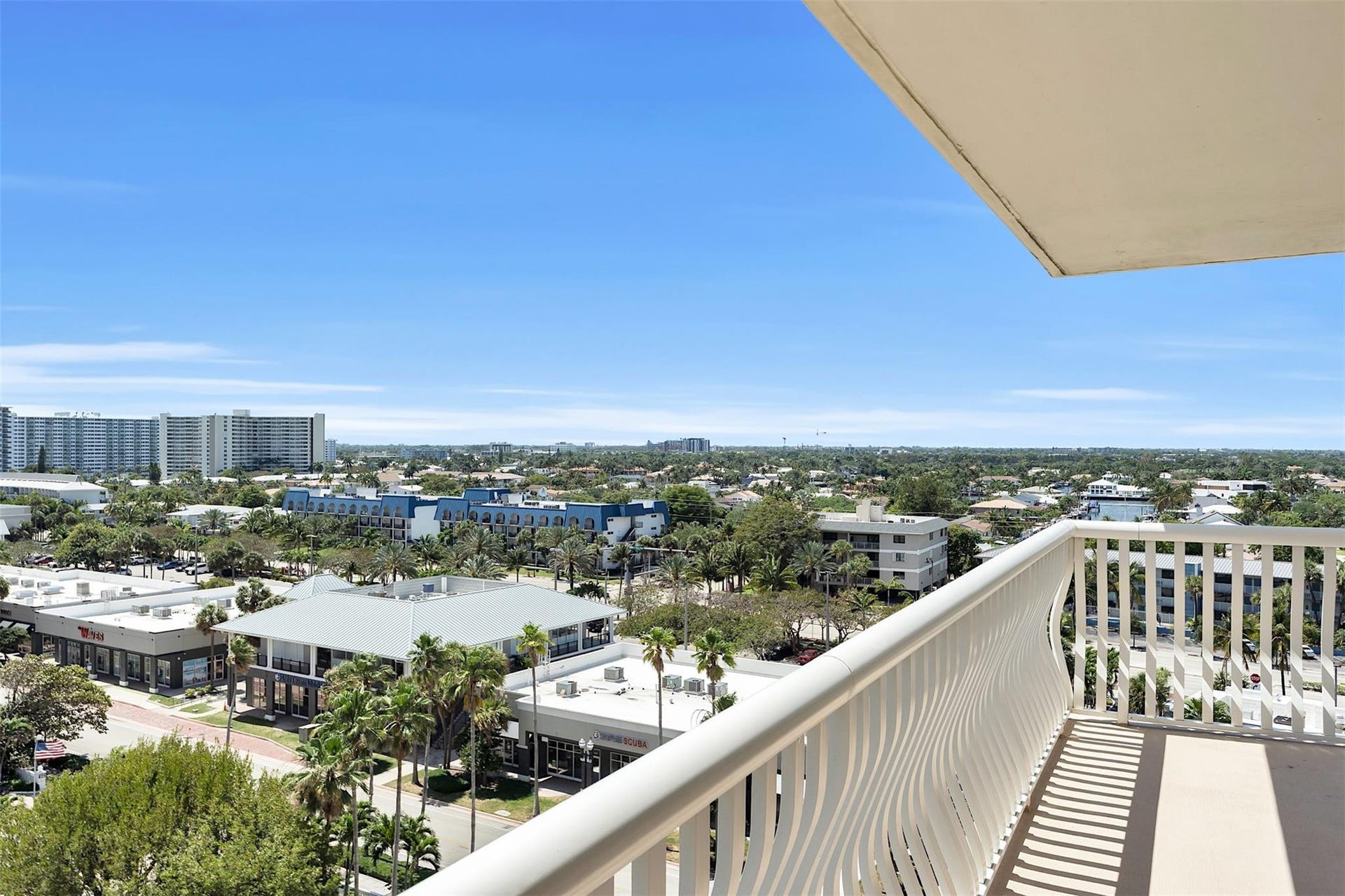 4020 Galt Ocean Drive, #802, Fort Lauderdale, FL 33308 Intracoastal View from Balcony