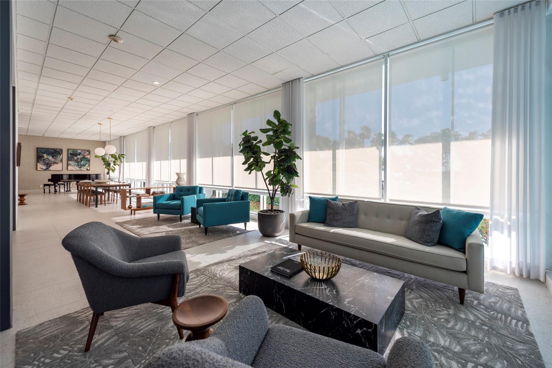 Lobby seating area
