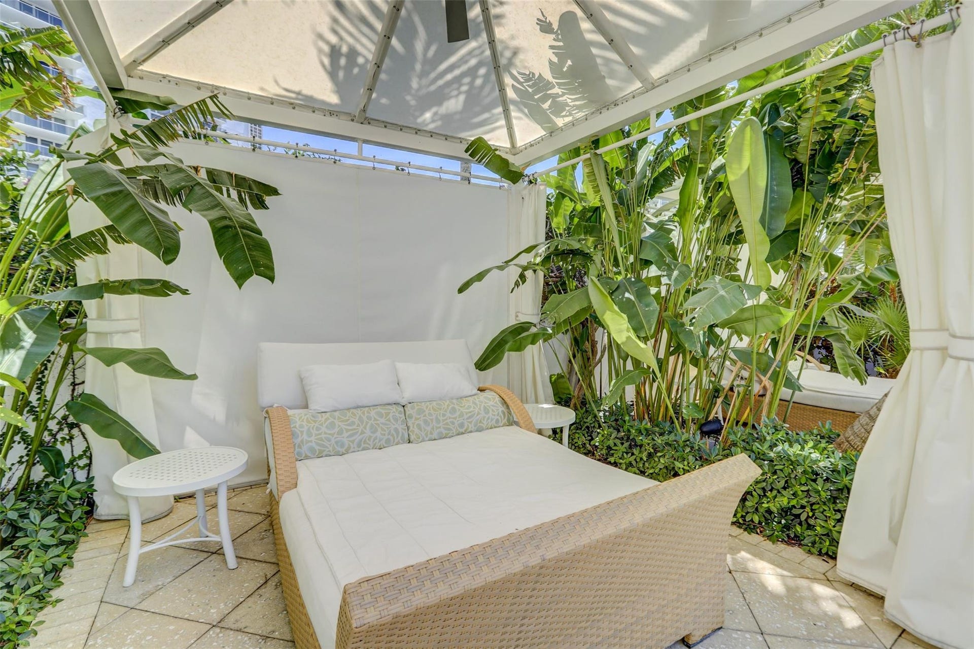 Cozy cabana beds for lounging