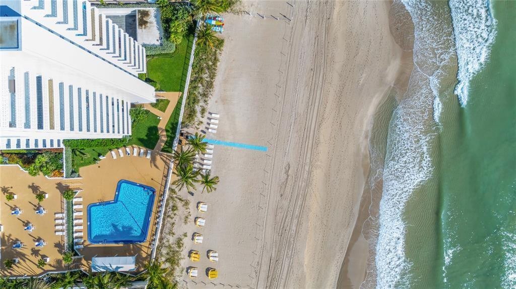 4010 Galt Ocean Drive, #702, Fort Lauderdale, FL 33308 Aerial view of pool