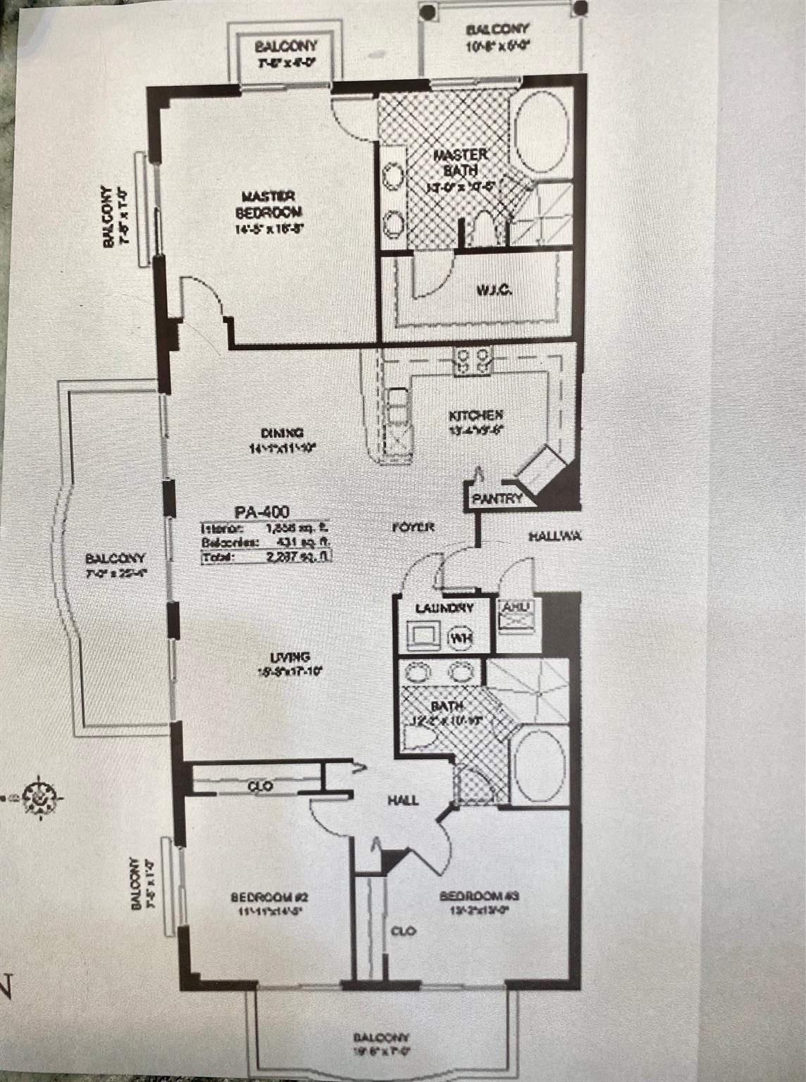 2633 NE 14th Avenue, #400, Wilton Manors, FL 33334 Floor plan