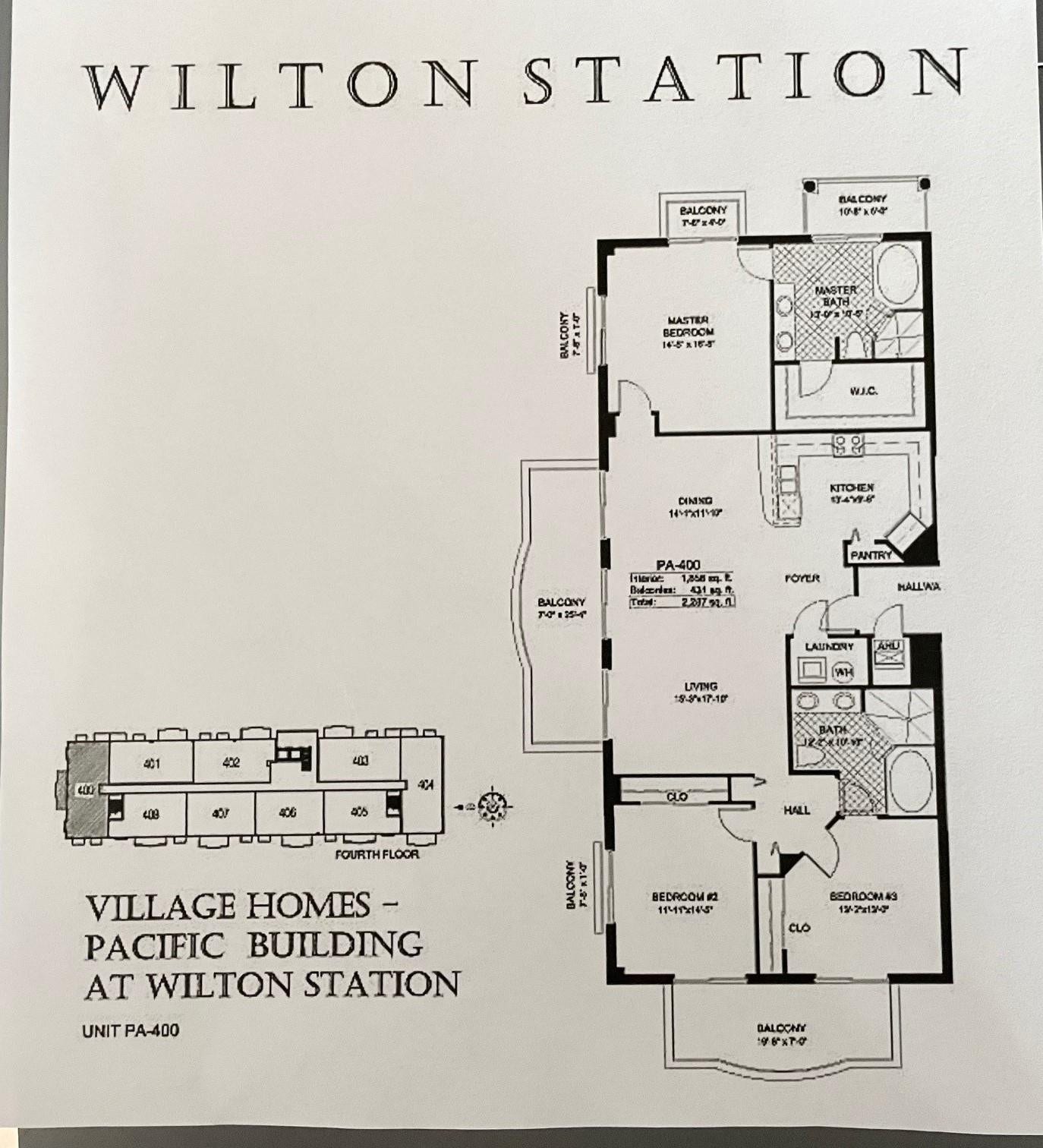 2633 NE 14th Avenue, #400, Wilton Manors, FL 33334 Floorplan
