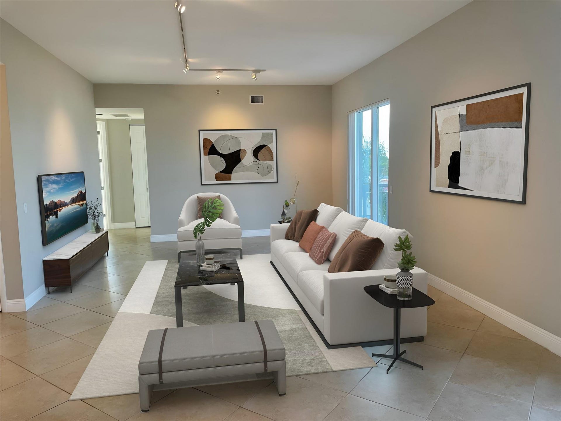 2633 NE 14th Avenue, #400, Wilton Manors, FL 33334 Living room-enhanced photo