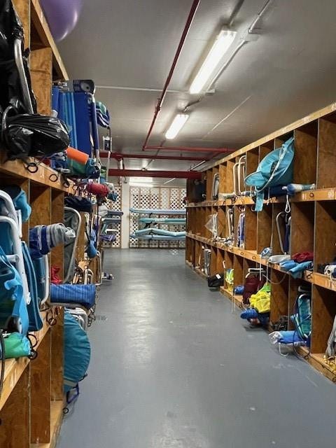 There is plenty of storage for your beach chairs.