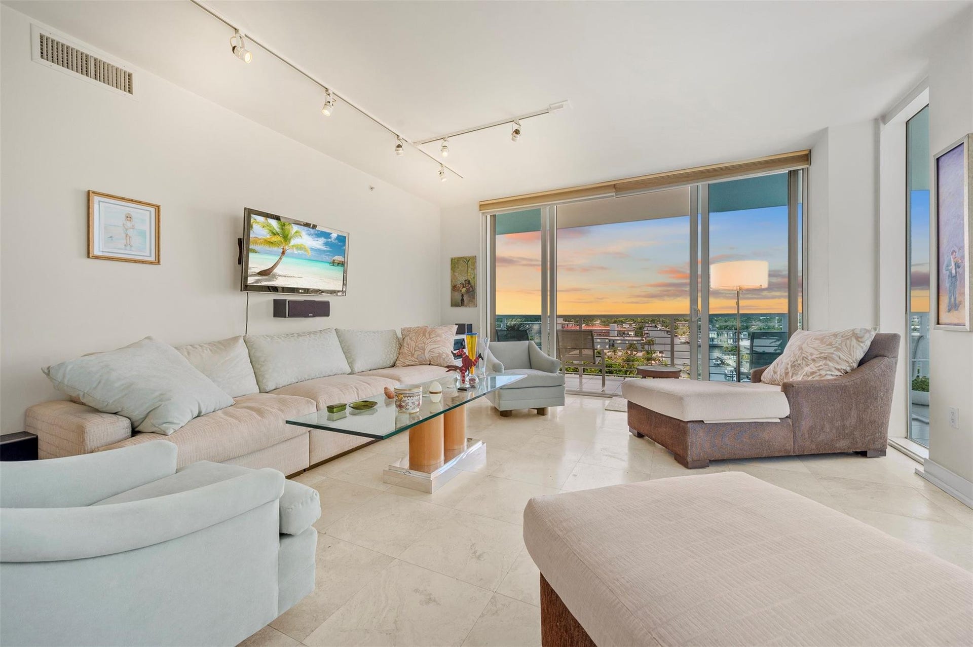 2821 N Ocean Boulevard, #701S, Fort Lauderdale, FL 33308 Marble floors throughout, all high energy efficient impact glass