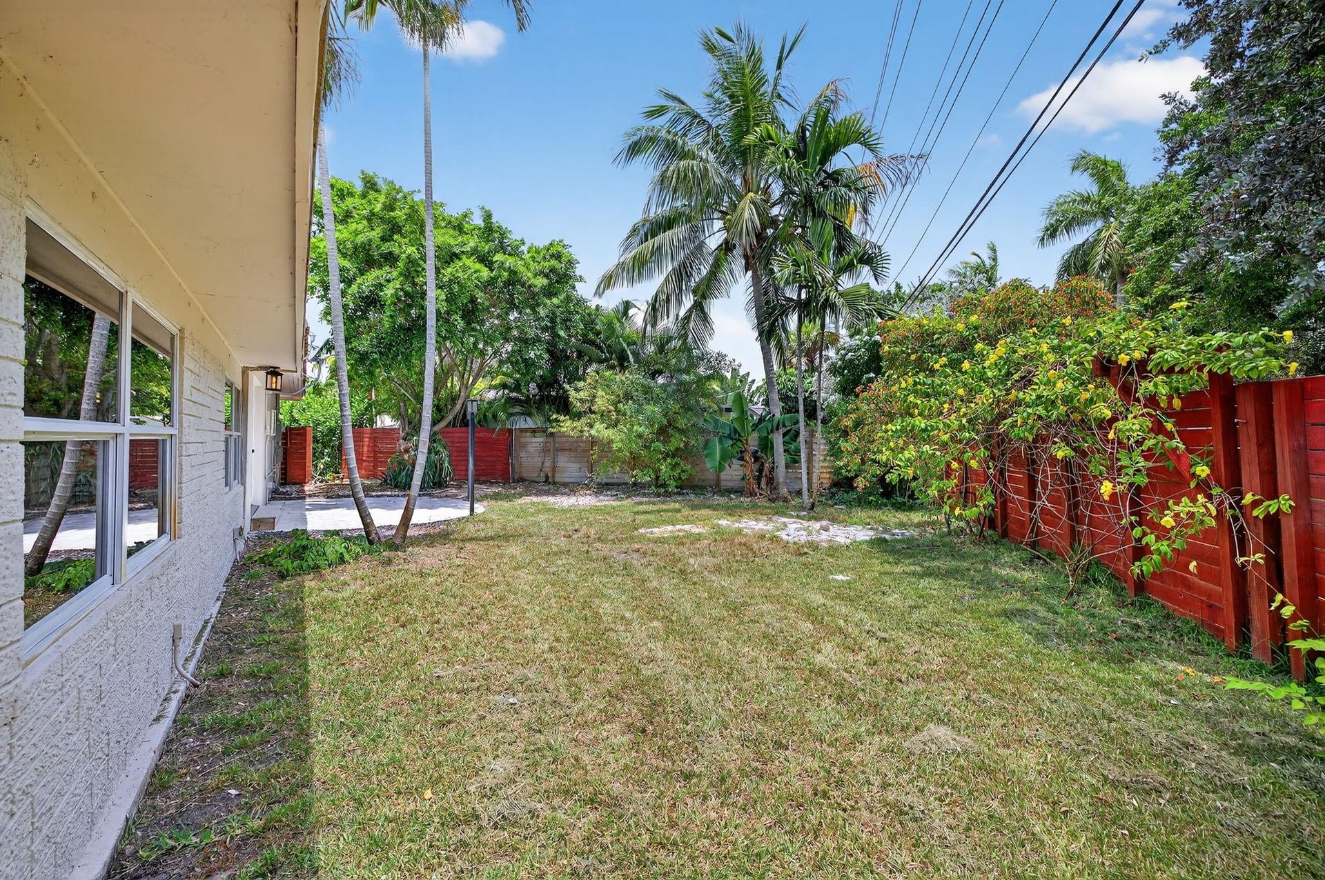 Spacious backyard with room for a pool!