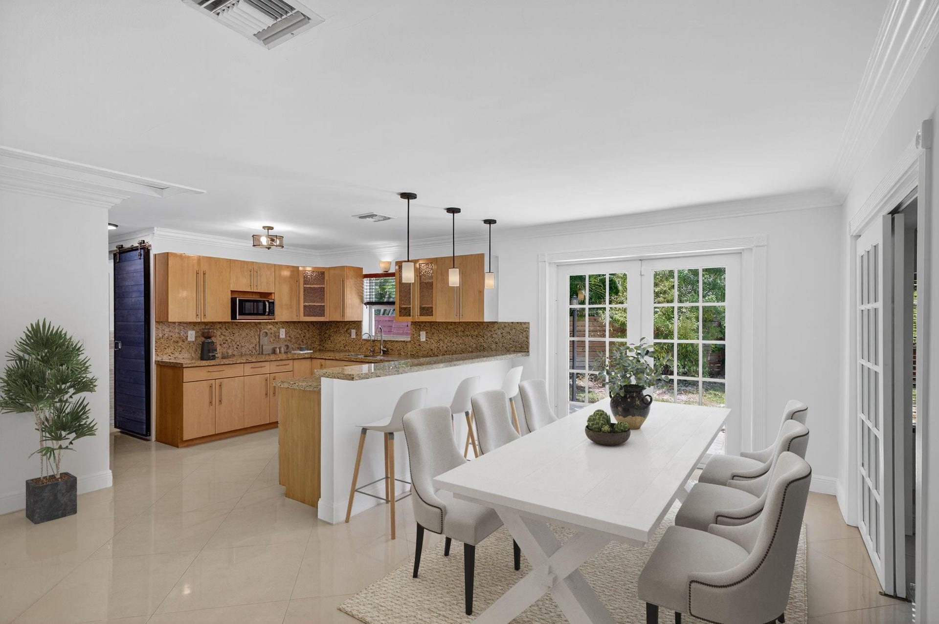*Virtually Staged Kitchen Area that features an open living concept.