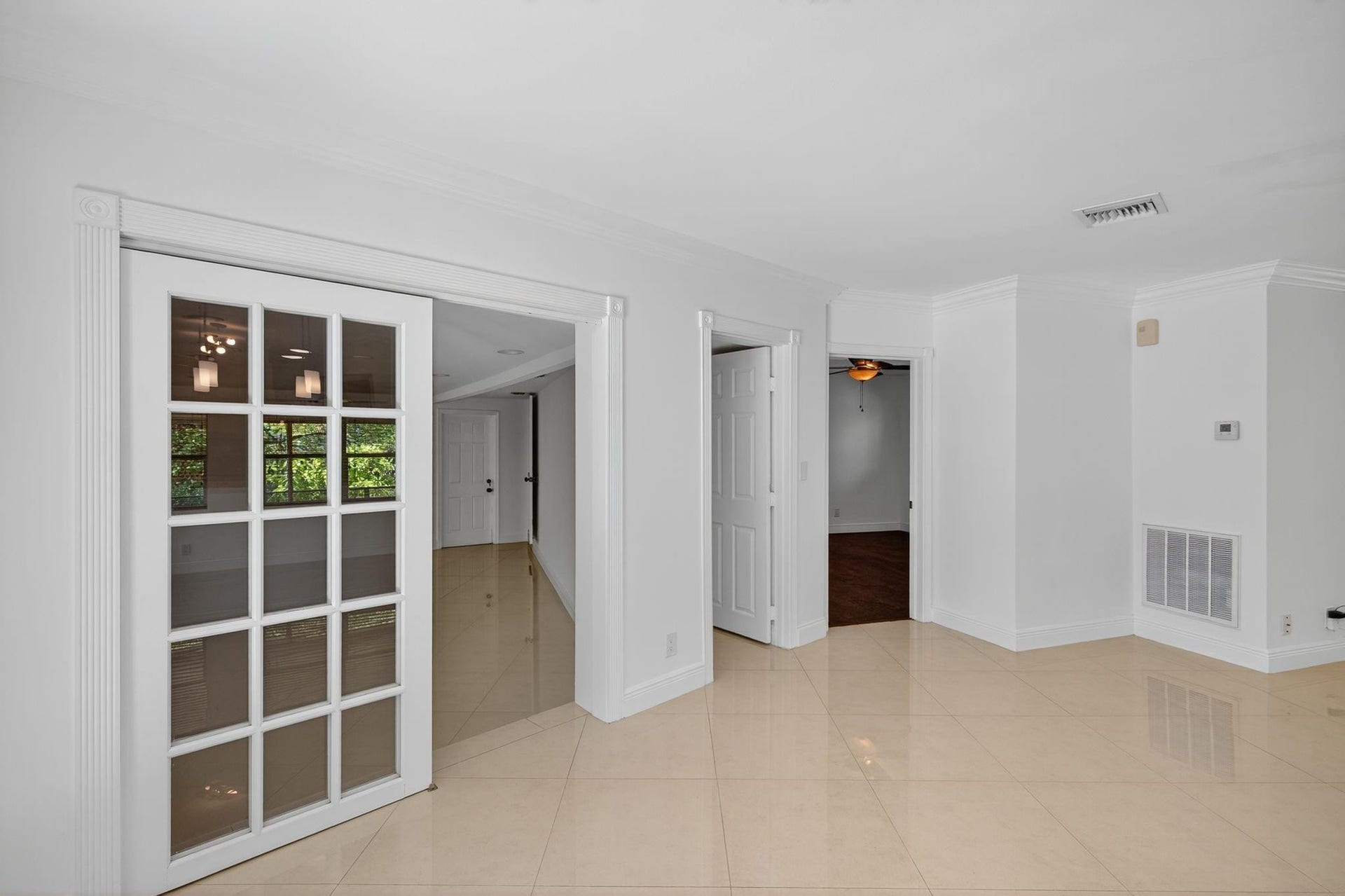 Dining Area overlooking entrance to Family Room