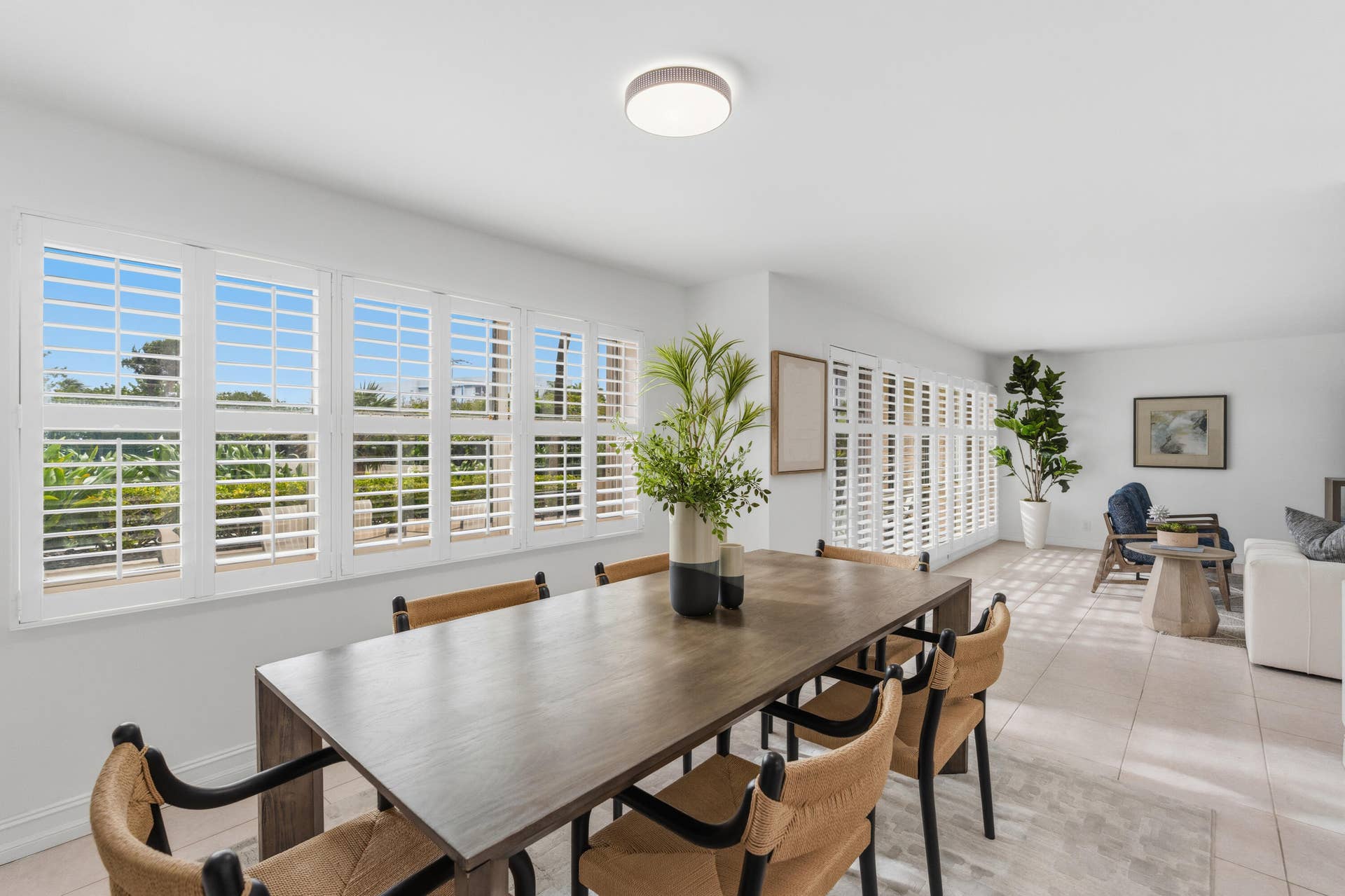 Dining Room View Is Immersed In Nature
