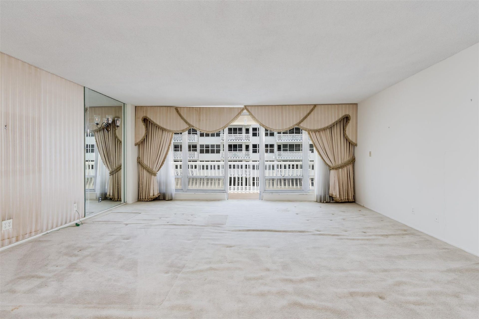 Living room with balcony