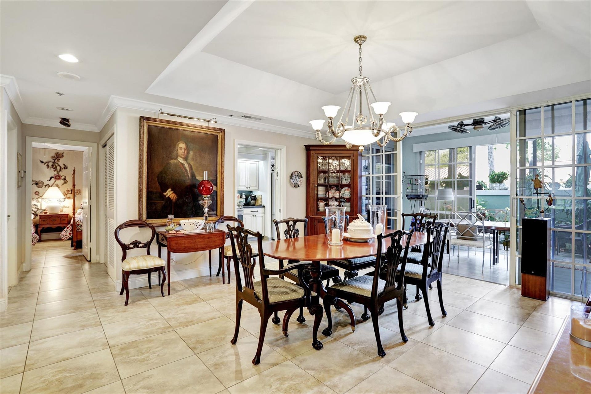 4112 W Palm Aire Drive, #121B, Pompano Beach, FL 33069 Dining with breakfast room in background