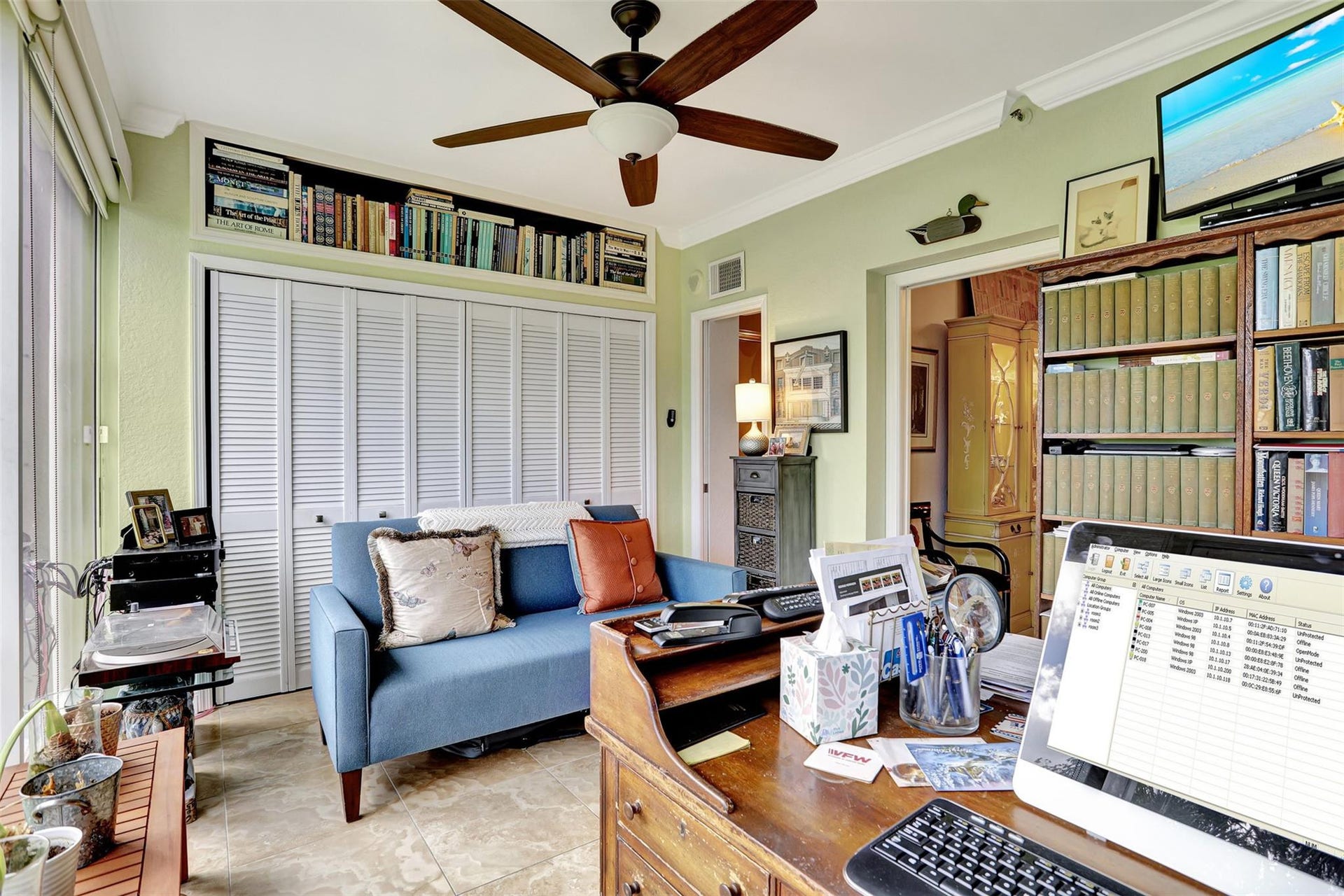 4112 W Palm Aire Drive, #121B, Pompano Beach, FL 33069 Third bedroom used as office. Faces golf course