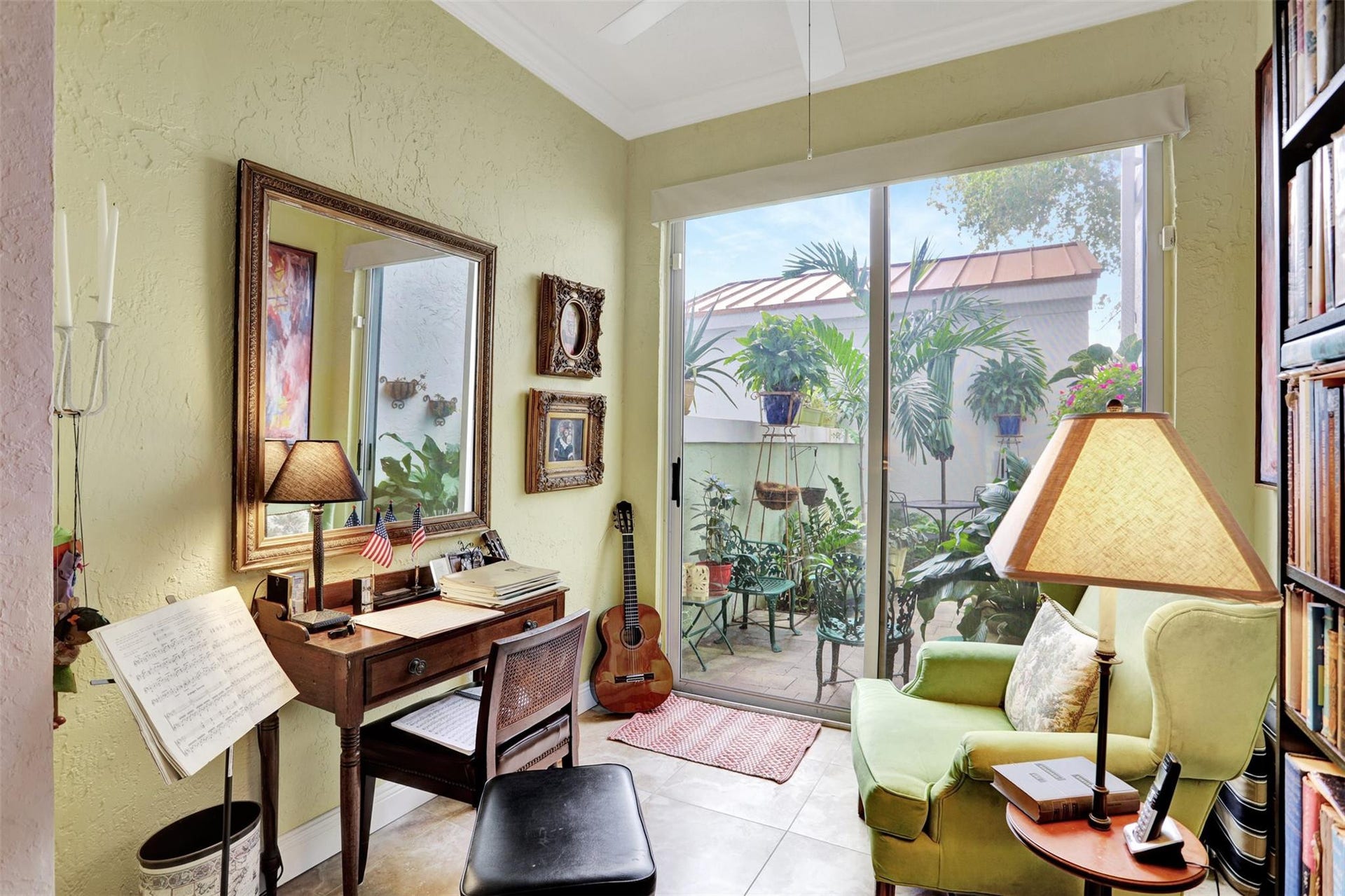 4112 W Palm Aire Drive, #121B, Pompano Beach, FL 33069 Sun room with patio entrnace