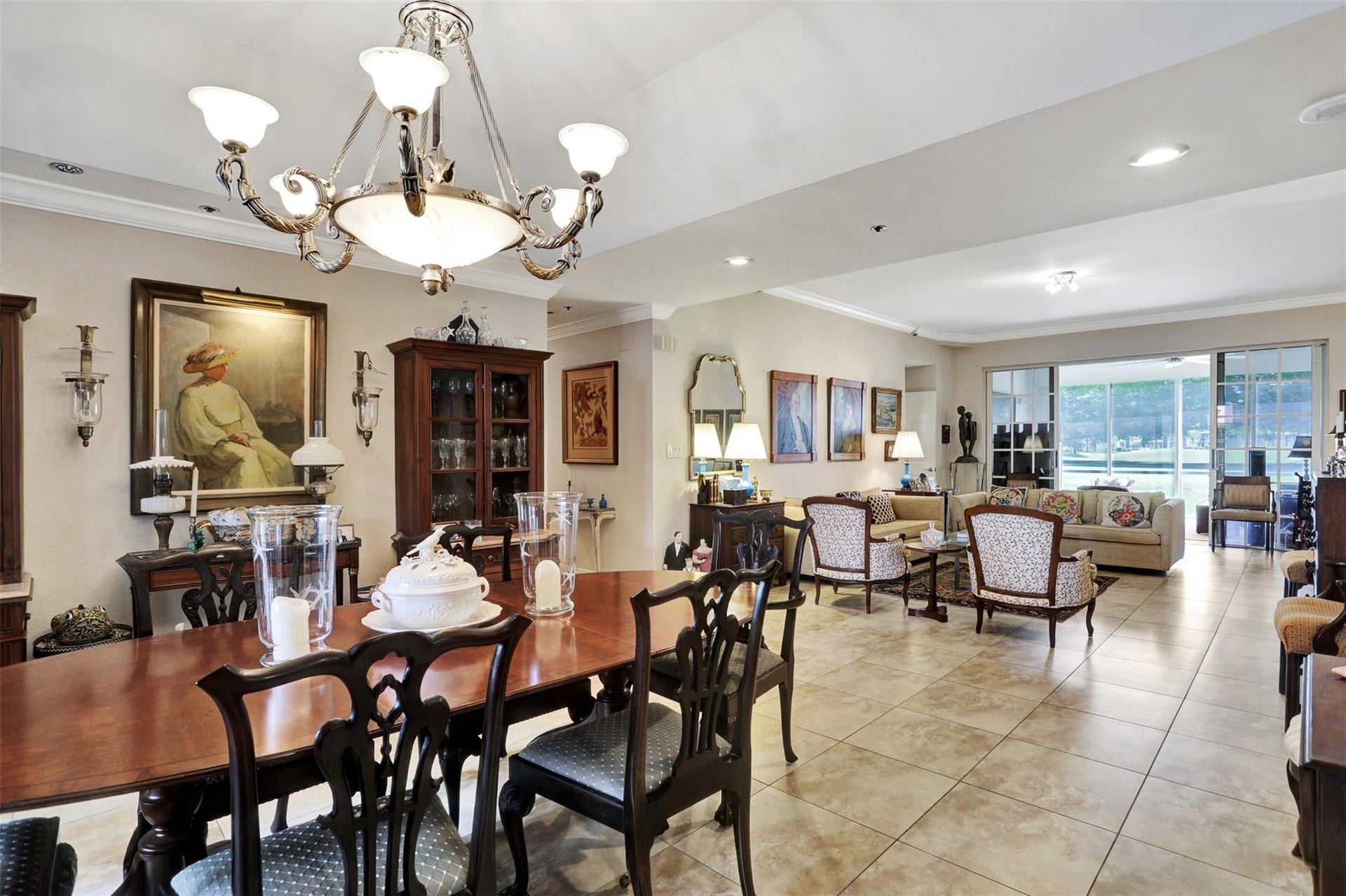 4112 W Palm Aire Drive, #121B, Pompano Beach, FL 33069 Living room in distance
