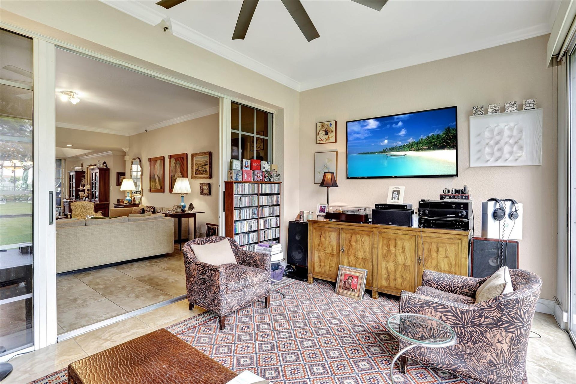 4112 W Palm Aire Drive, #121B, Pompano Beach, FL 33069 Enclosed patio off living room. Faces golf course