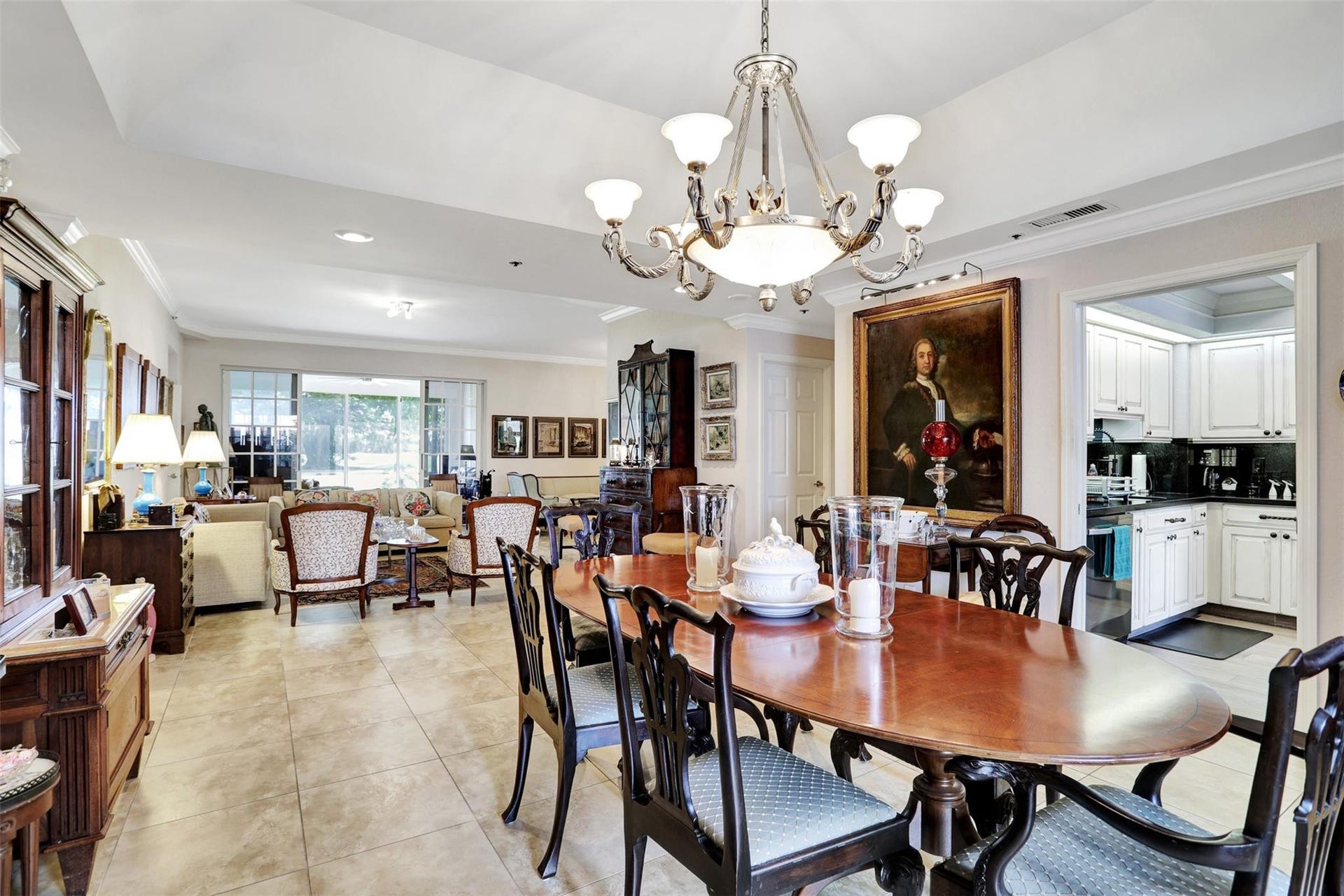 4112 W Palm Aire Drive, #121B, Pompano Beach, FL 33069 Living room in distance