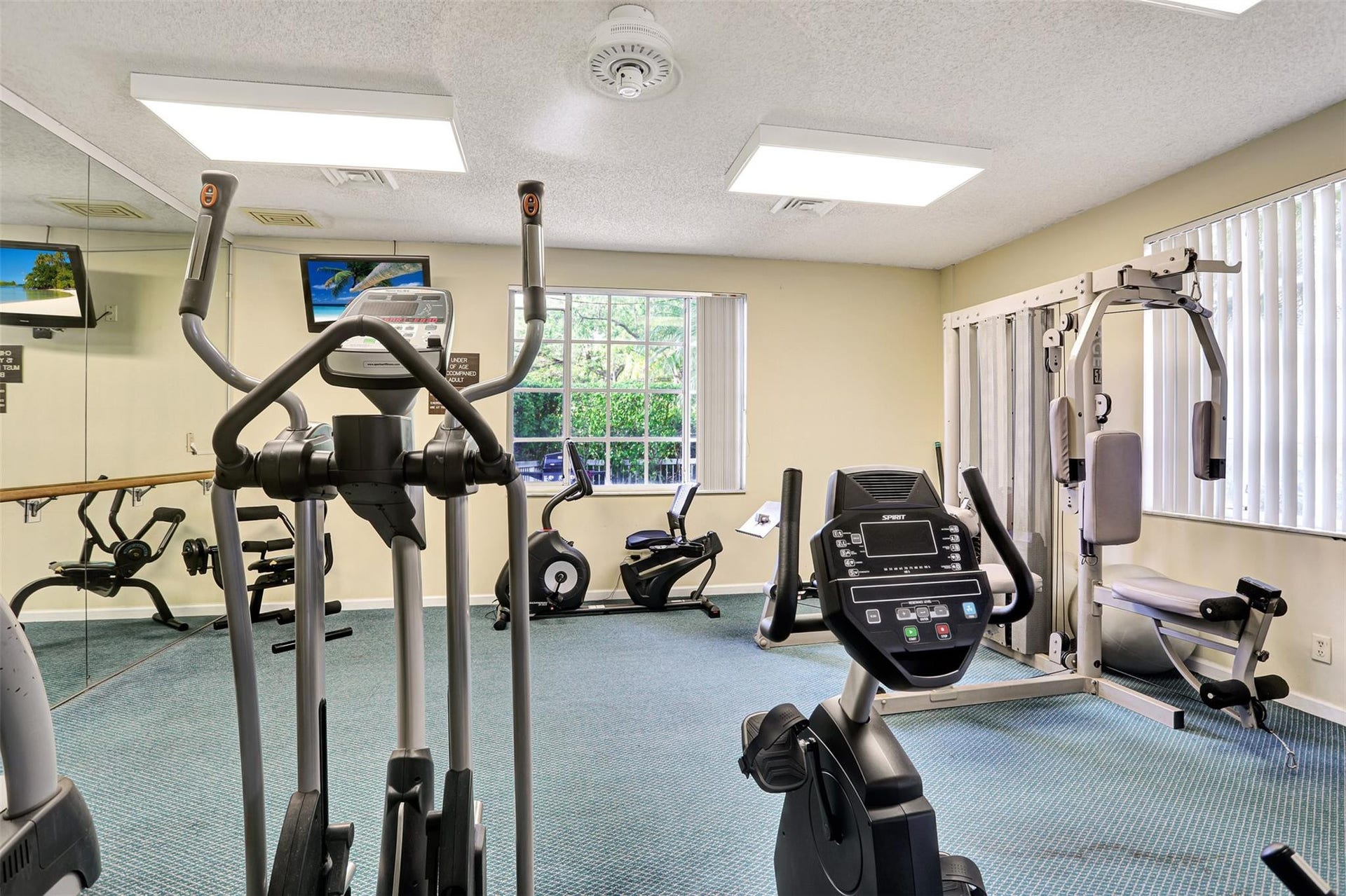 4112 W Palm Aire Drive, #121B, Pompano Beach, FL 33069 Gym at club house just steps away