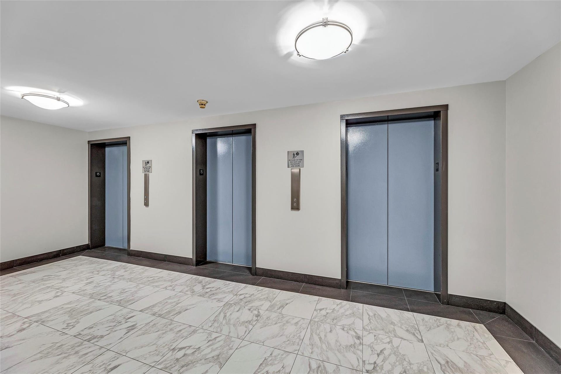 Remodeled elevator foyer