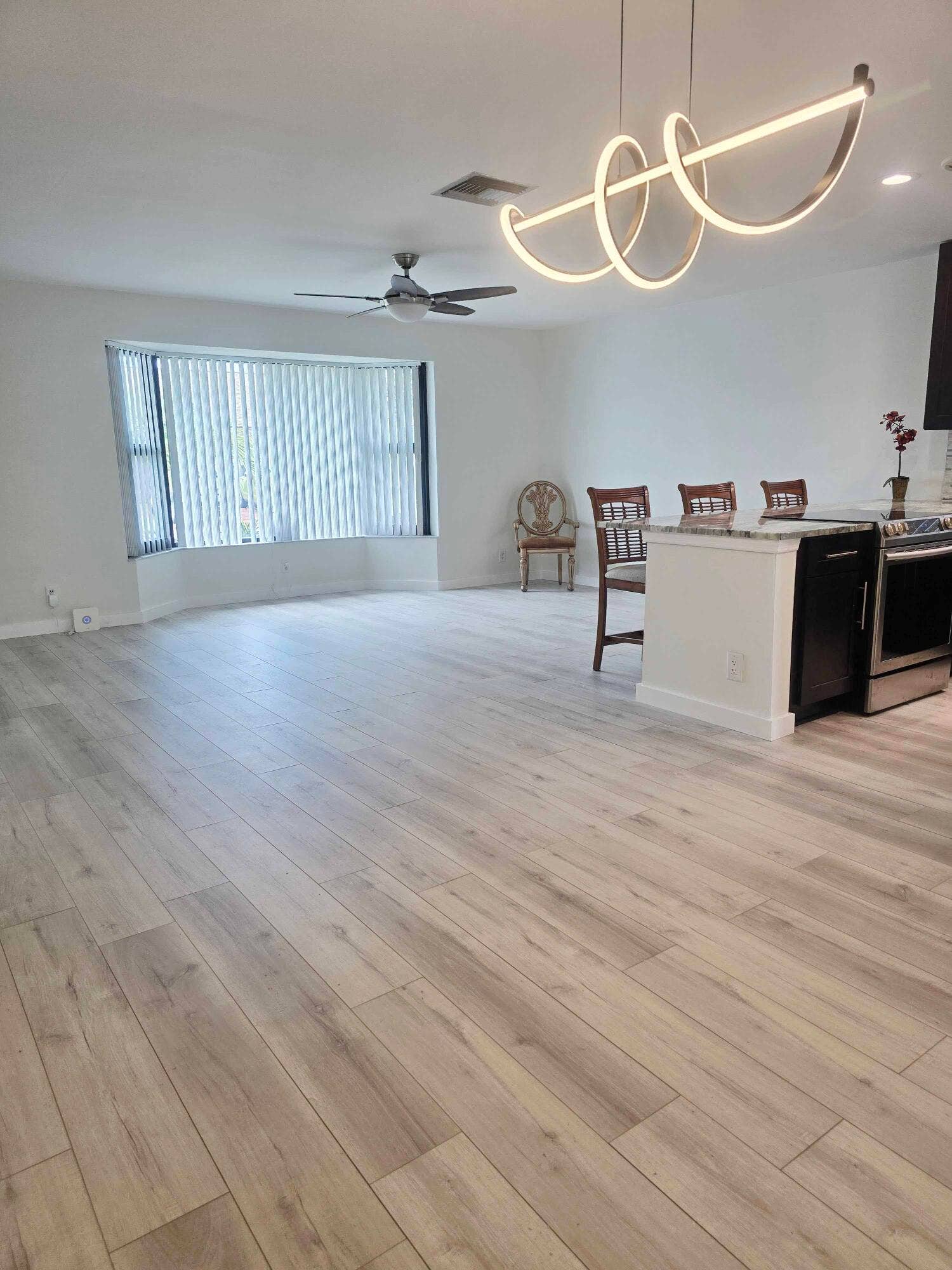 2098 SW 17th Drive, Deerfield Beach, FL 33442 Dining Room facing Living Room