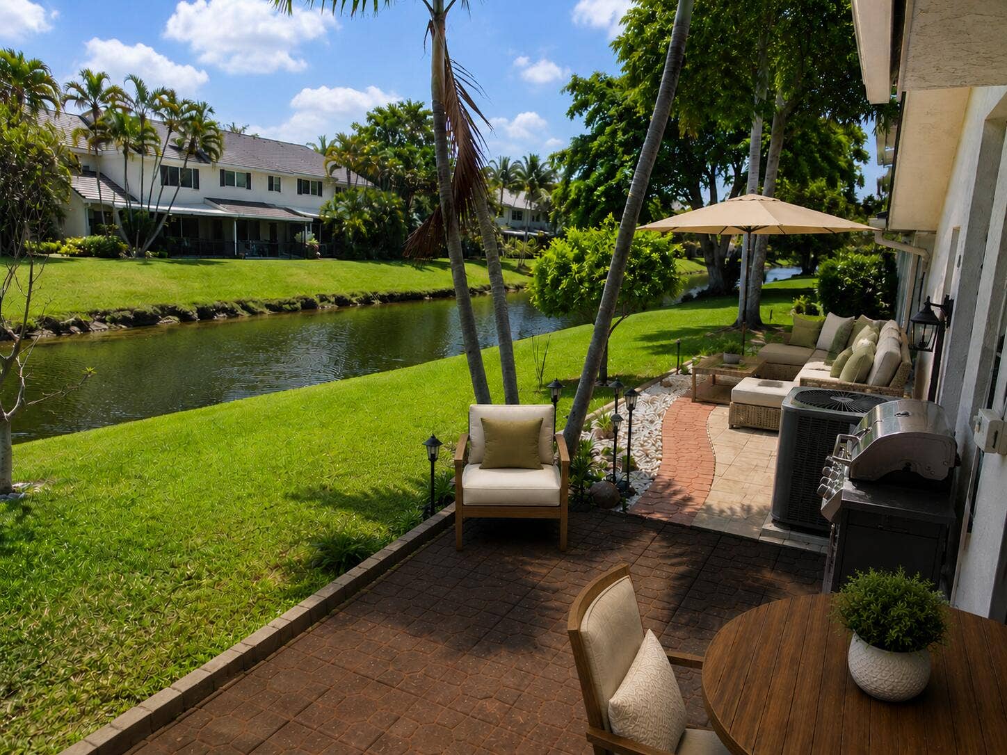 2098 SW 17th Drive, Deerfield Beach, FL 33442 Yard Virtually Staged