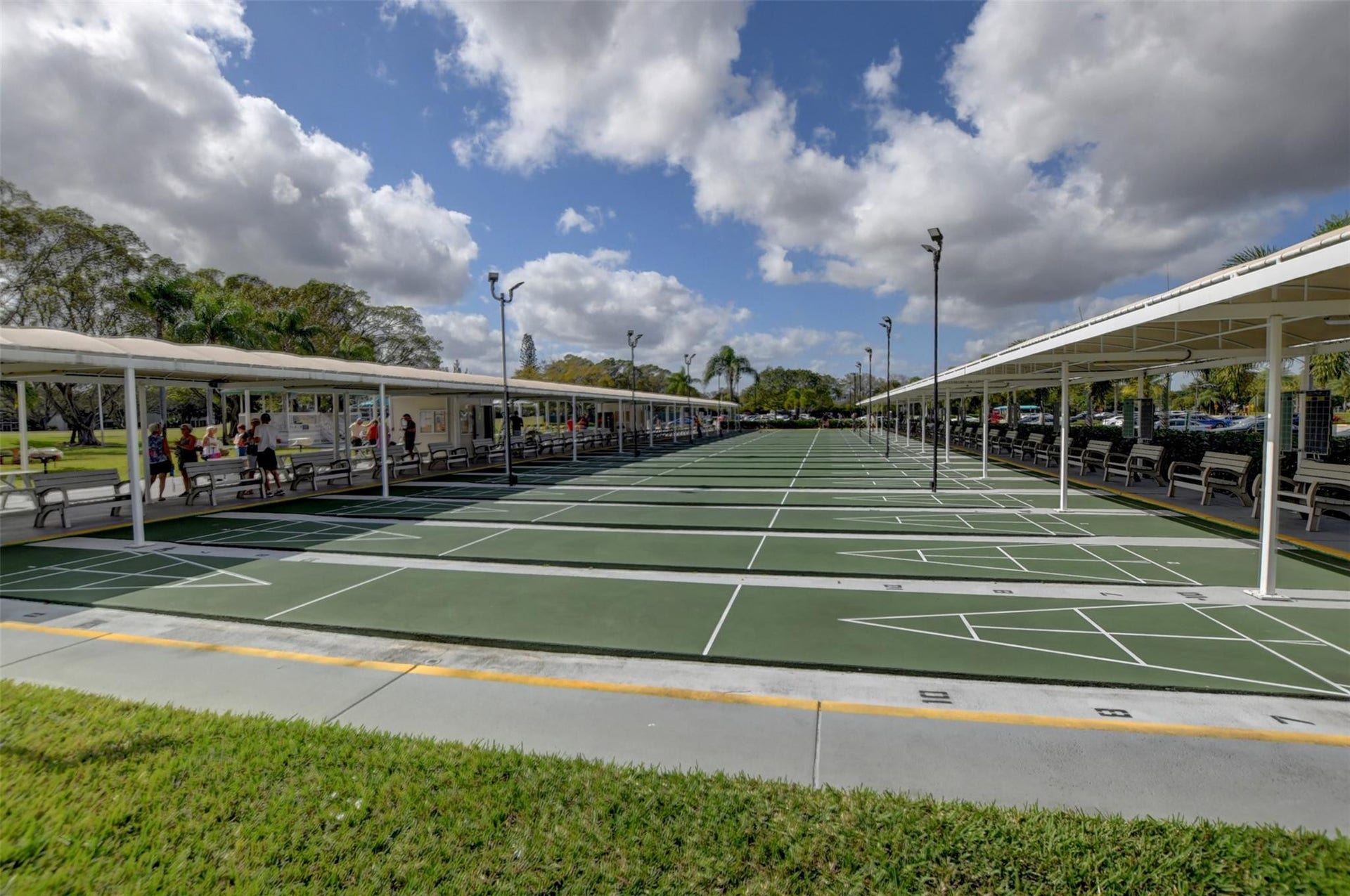 Shuffleboard courts