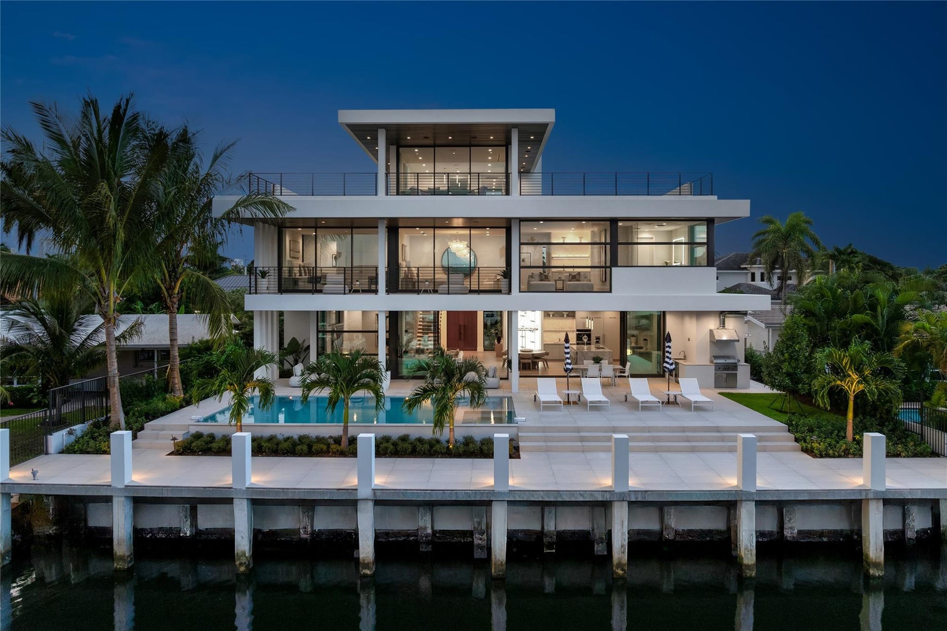 1500 SE 14th Street, Fort Lauderdale, FL 33316 80ft. deep water on a wide canal with no fixed bridges. Minutes to the ocean. This newly completed modern masterpiece is more than a home-it is a lifestyle.