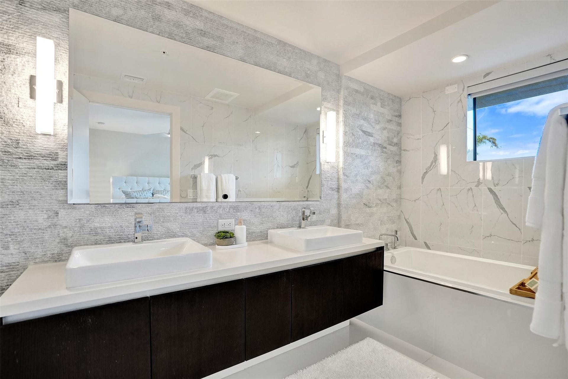 3030 N Ocean Boulevard, #S104, Fort Lauderdale, FL 33308 double wash basin-floating vanity