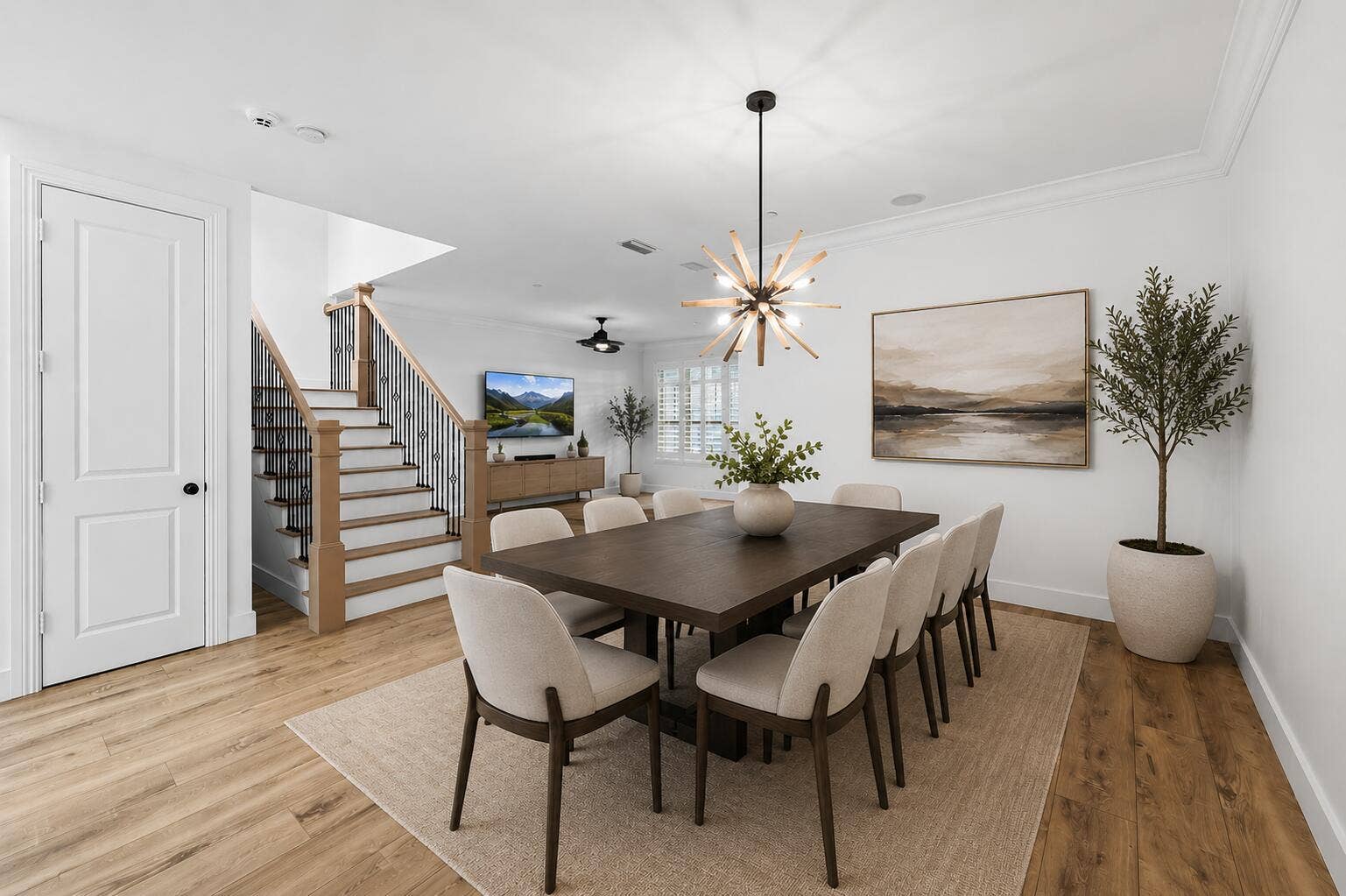 218 NE 15th Avenue, #218, Fort Lauderdale, FL 33301 Diningroom with staged furniture for perspective.