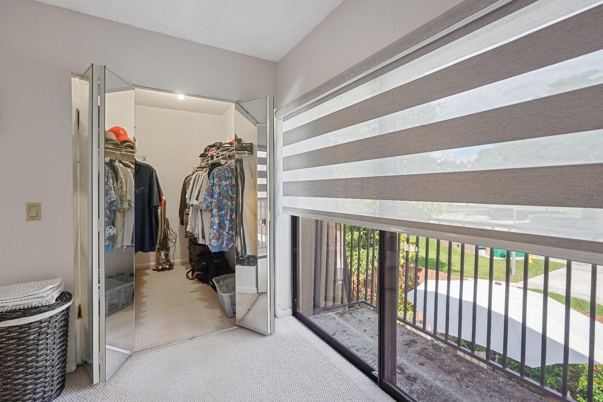 Master, walk-in closet, private walkout balcony