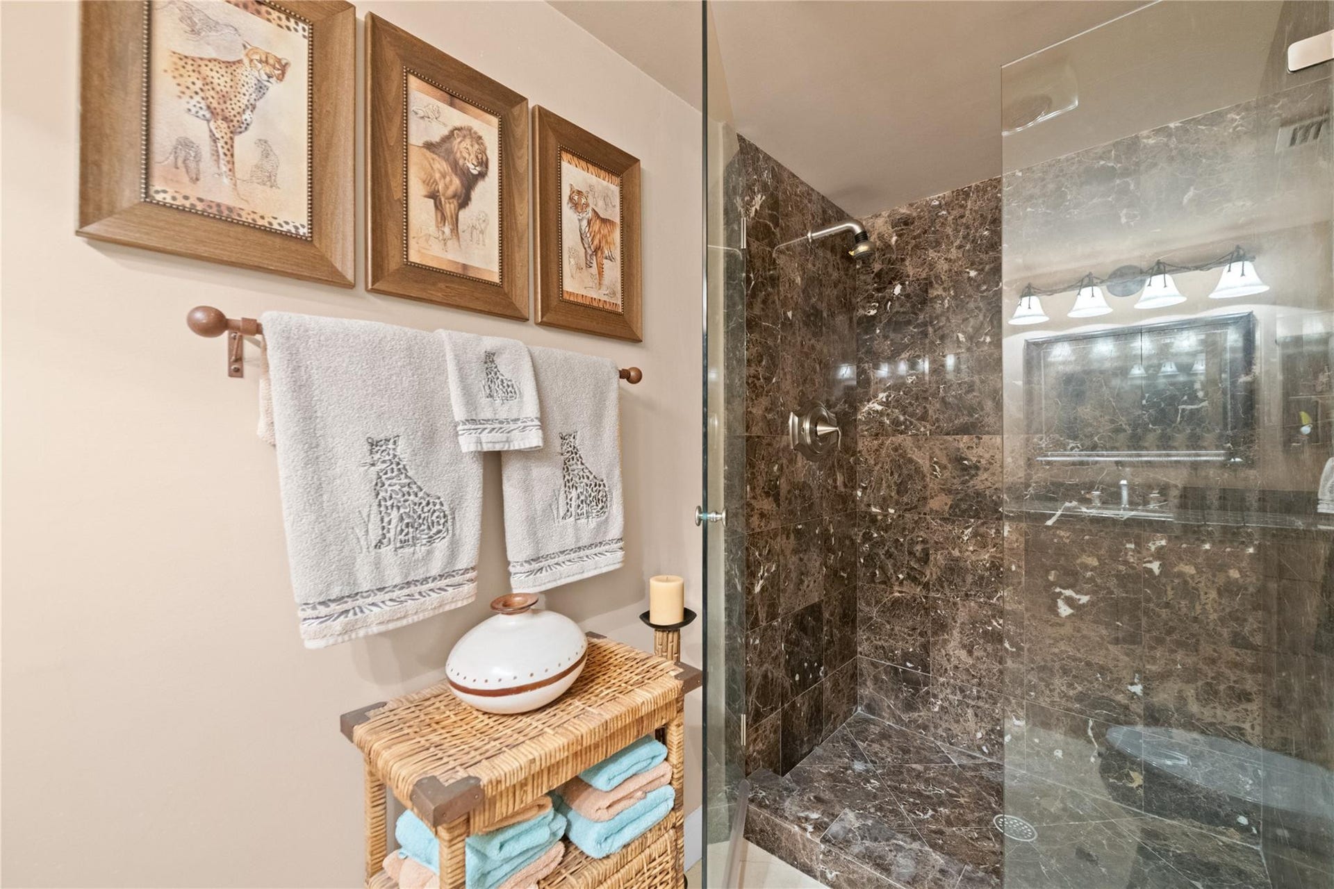 Second bathroom with walk in shower