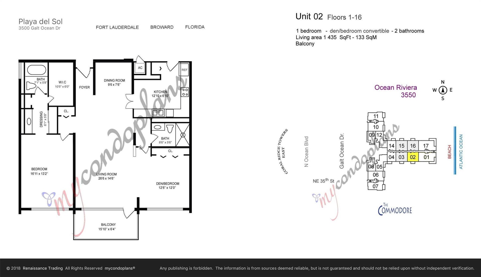 3500 Galt Ocean Drive, #1102, Fort Lauderdale, FL 33308