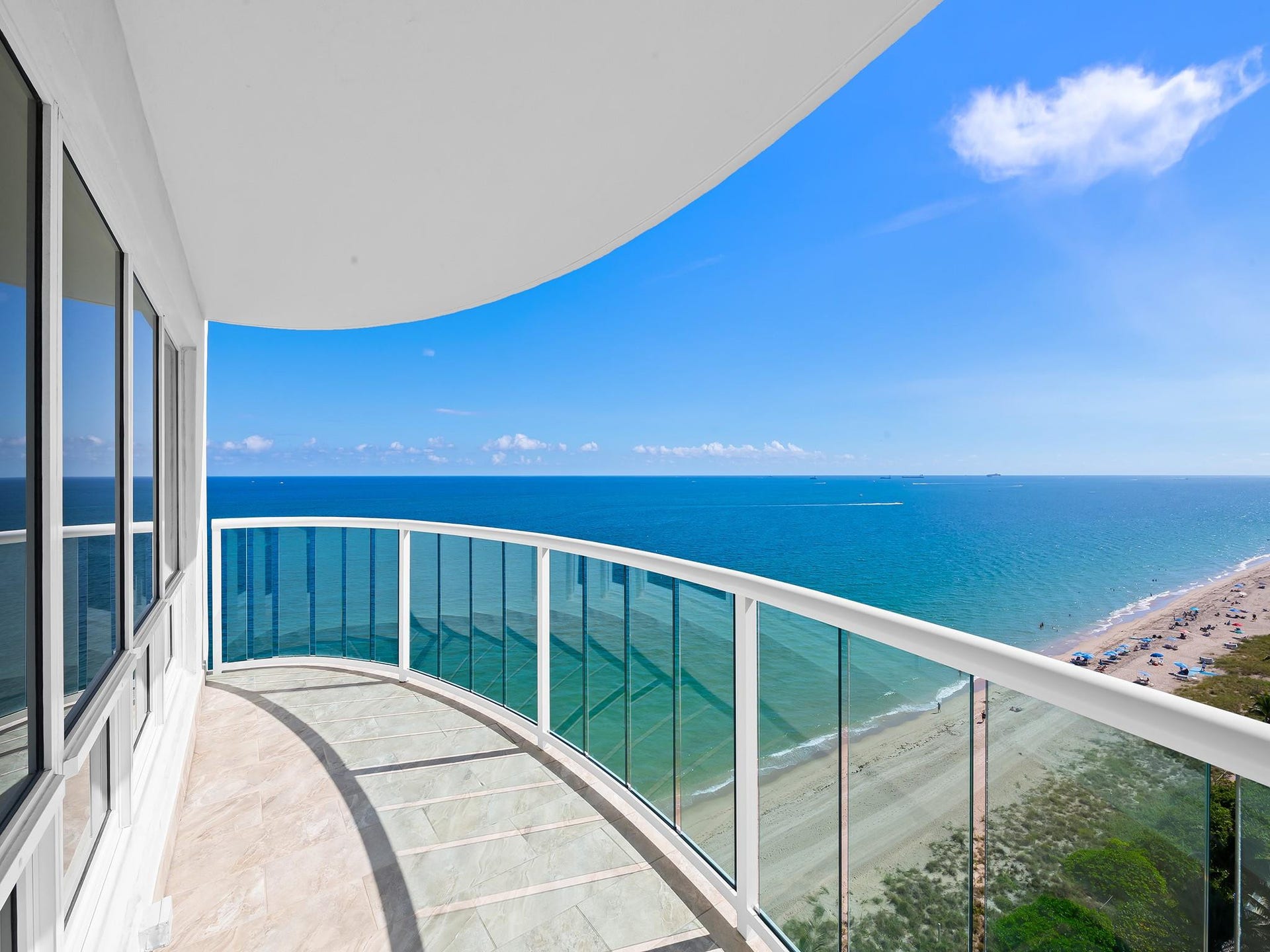 3400 Galt Ocean Drive, #1202S, Fort Lauderdale, FL 33308 Balcony and view