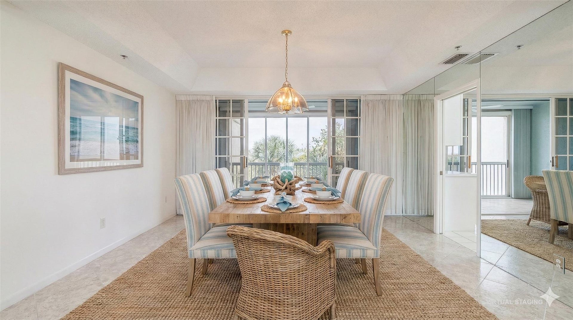 4116 W Palm Aire Drive, #165A, Pompano Beach, FL 33069 Dining area (virtual staging)