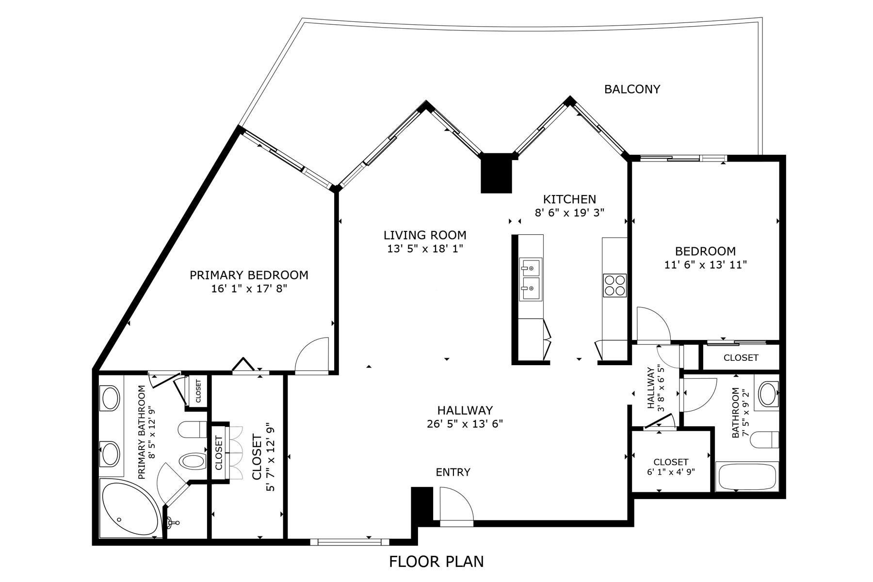 3200 N Ocean Boulevard, #2505, Fort Lauderdale, FL 33308 FloorPlan