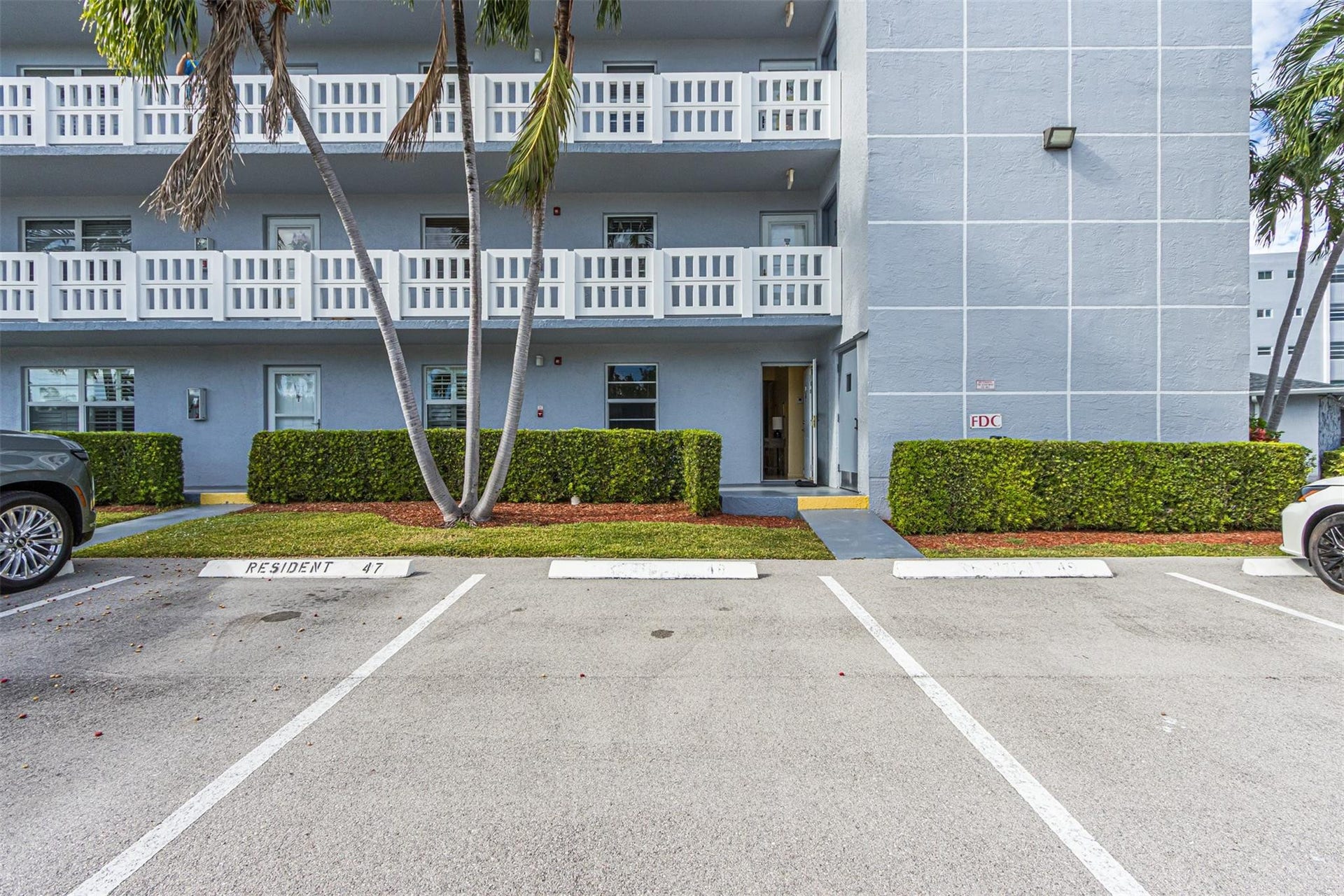 This is your parking in front of your door.