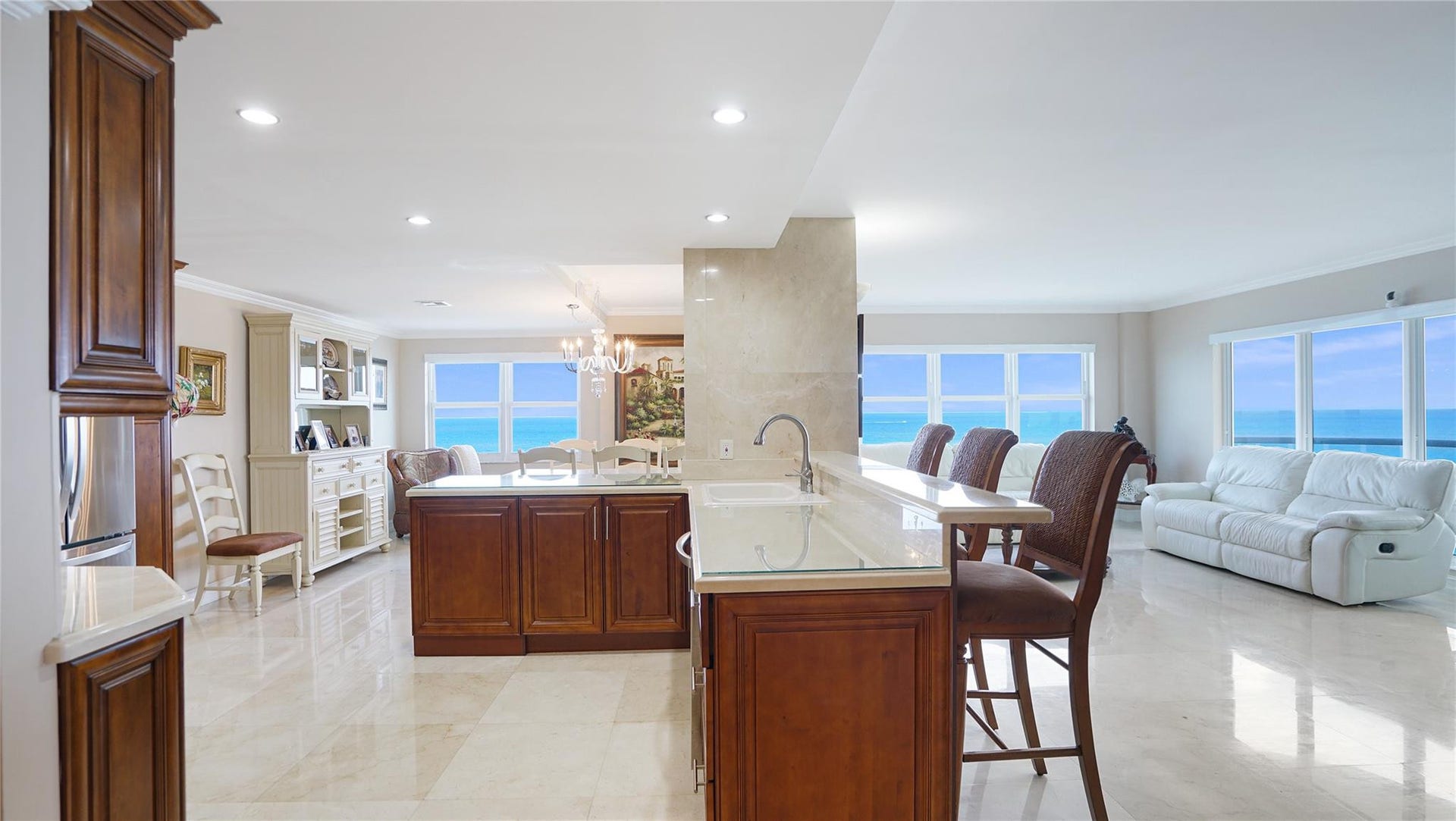 3410 Galt Ocean Drive, #802 N, Fort Lauderdale, FL 33308 Step into this east-southeast facing corner apartment and be greeted by stunning eye level ocean views.