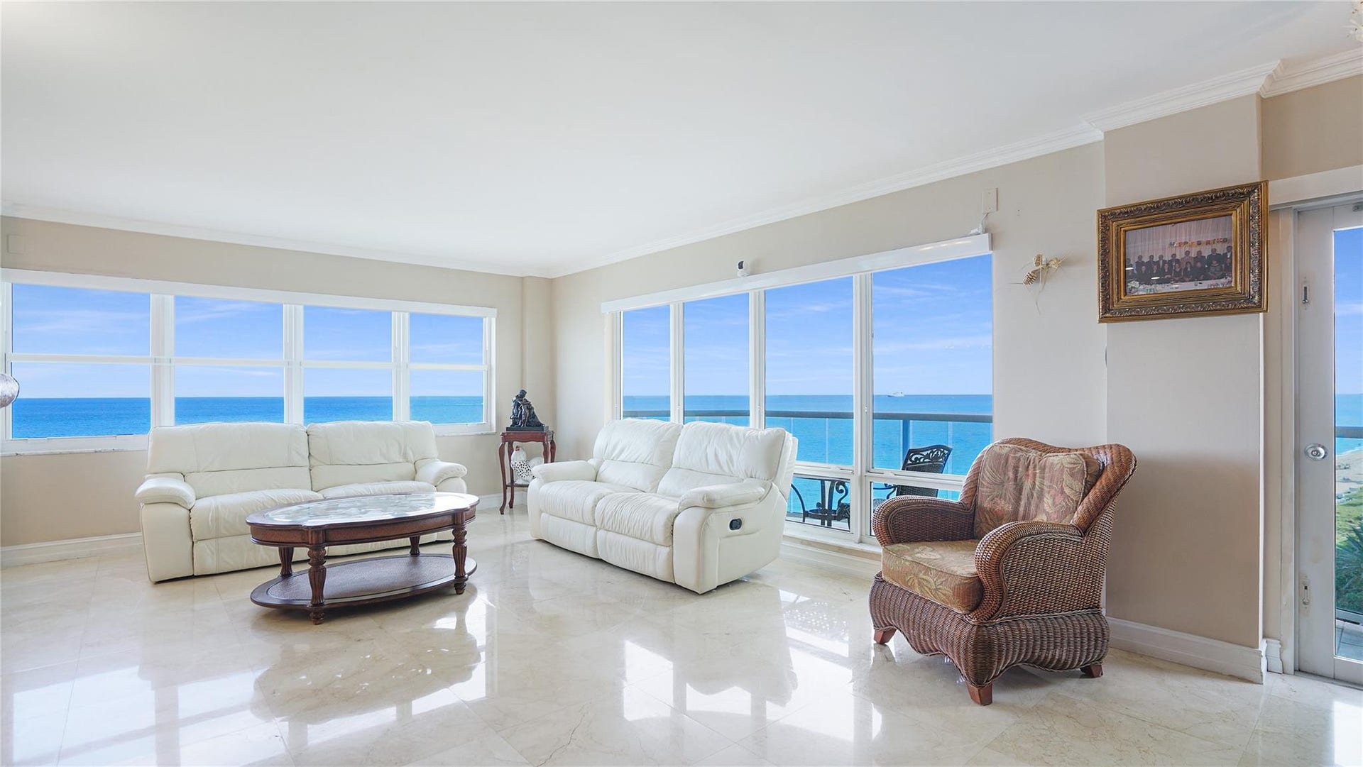 3410 Galt Ocean Drive, #802 N, Fort Lauderdale, FL 33308 New impact windows and new remote controlled window solar shades were recently installed in the living room and dining room windows.