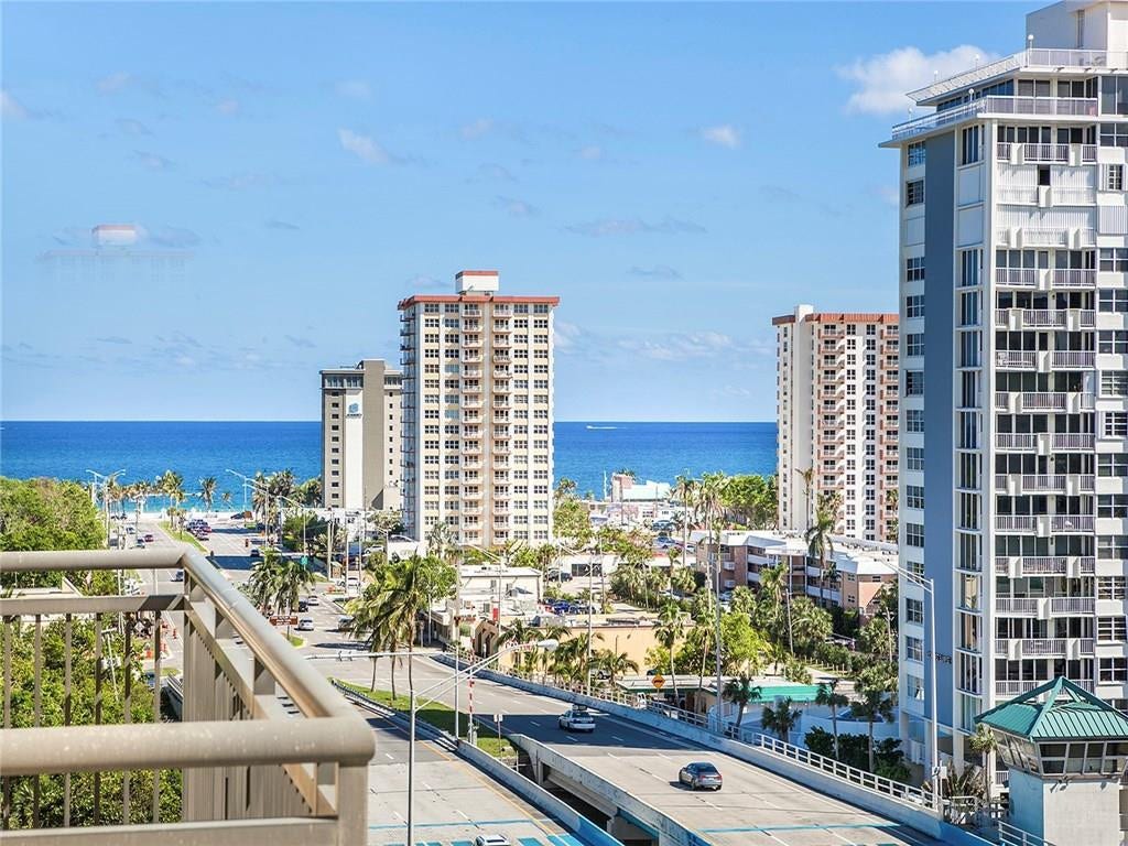 1040 Seminole Drive, #1406, Fort Lauderdale, Fort Lauderdale, FL 33304 View of Beach From Balcony