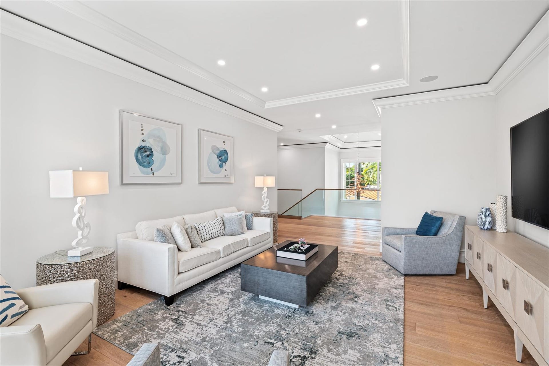 Spacious and bright upstairs landing.