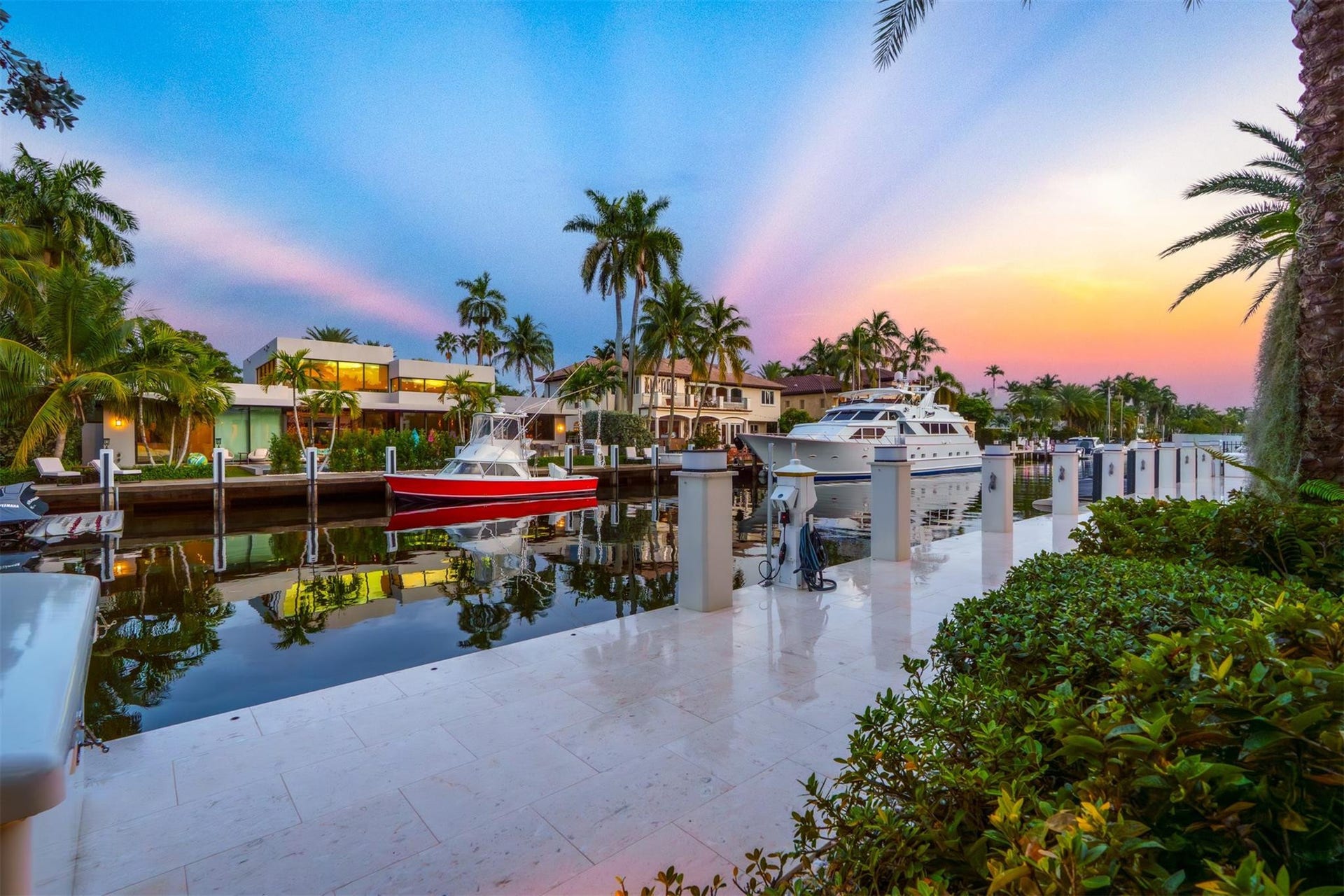 Enjoy sunset swims and views of the water.