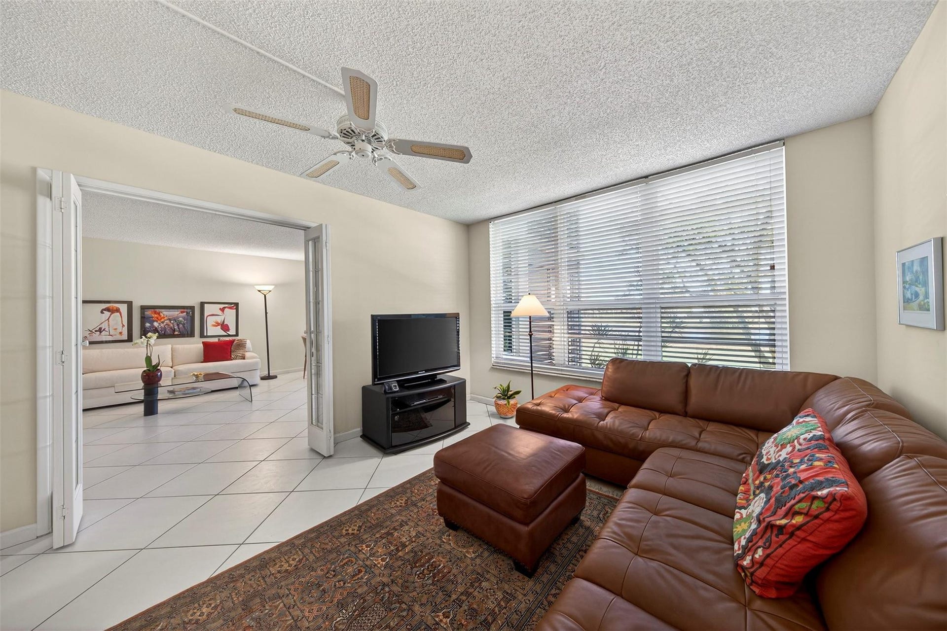 808 Cypress Boulevard, #203, Pompano Beach, FL 33069 french doors into living area