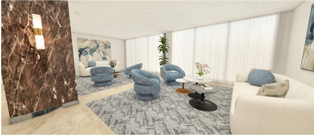 3750 Galt Ocean Drive, #704, Fort Lauderdale, FL 33308 Rendering New Lobby