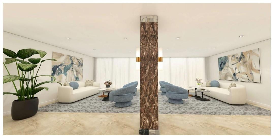 3750 Galt Ocean Drive, #704, Fort Lauderdale, FL 33308 Rendering New Lobby
