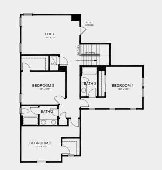 11833 SW Macelli Way, Port St Lucie, FL 34987 Second Floor - Additional Highlights Include: Bedroom 5 with bath 4 in place of flex/half bath, shower in place of tub at bath 4, pocket sliding glass door at great room, gourmet kitchen, 8' interior doors, and covered extended lanai.